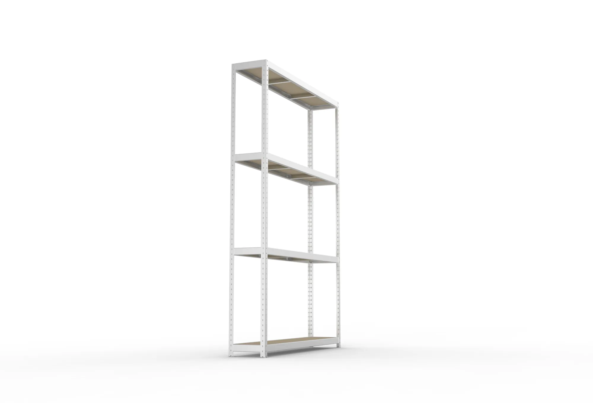 META SPEED-RACK Weitspannregal | Komplettregal | 2970 x 2000 x 400 mm | Fachlast 500 kg | Spanplattenböden | 4 Ebenen