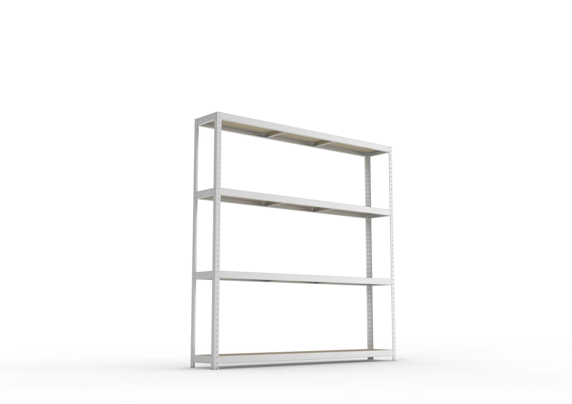 META SPEED-RACK Weitspannregal | Komplettregal | 2470 x 2500 x 400 mm | Fachlast 400 kg | Spanplattenböden | 4 Ebenen