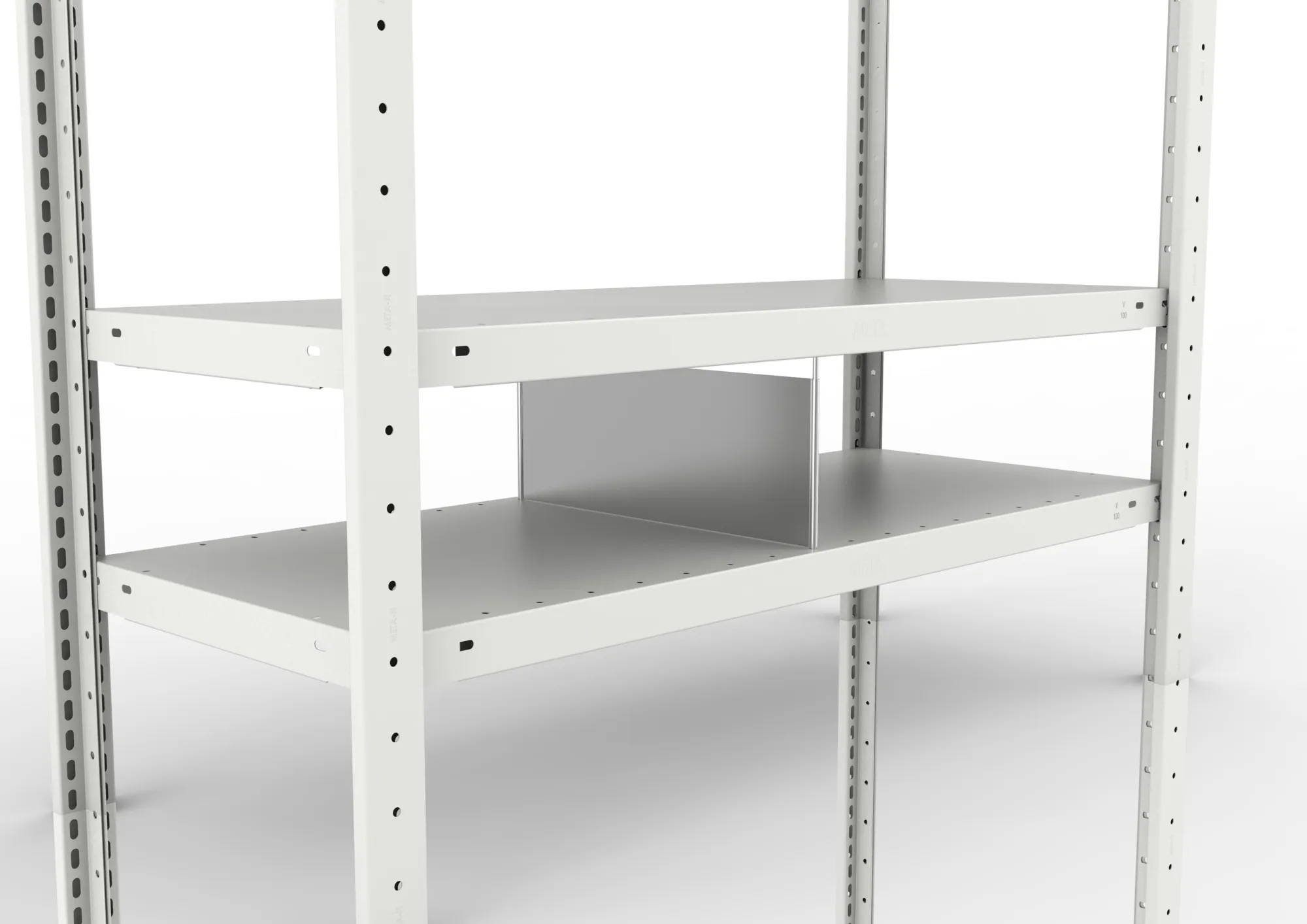 10x Fachteiler durchgehend | 200 x 400 mm | verzinkt