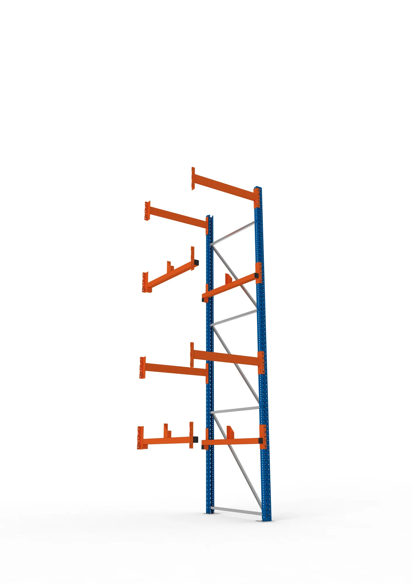 META MULTIPAL | Kabeltrommelregal | Anbauregal | 3800 x 900 x 1100 mm | Feldlast 4000 kg | 2 Ebenen | Typ 1 | RAL 5010