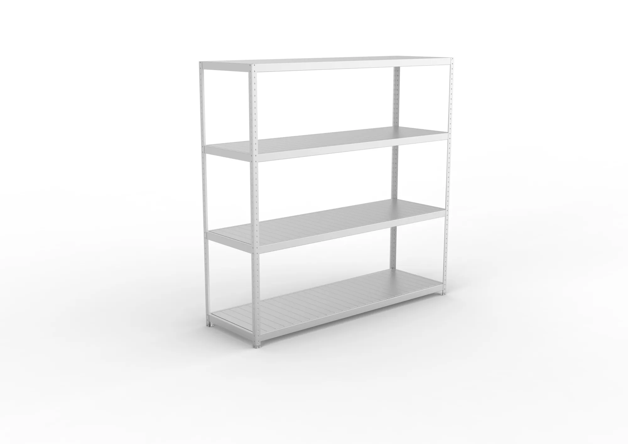 META SPEED-RACK Weitspannregal | Komplettregal | 2470 x 2500 x 800 mm | Fachlast 400 kg | Stahlpaneelböden | 4 Ebenen