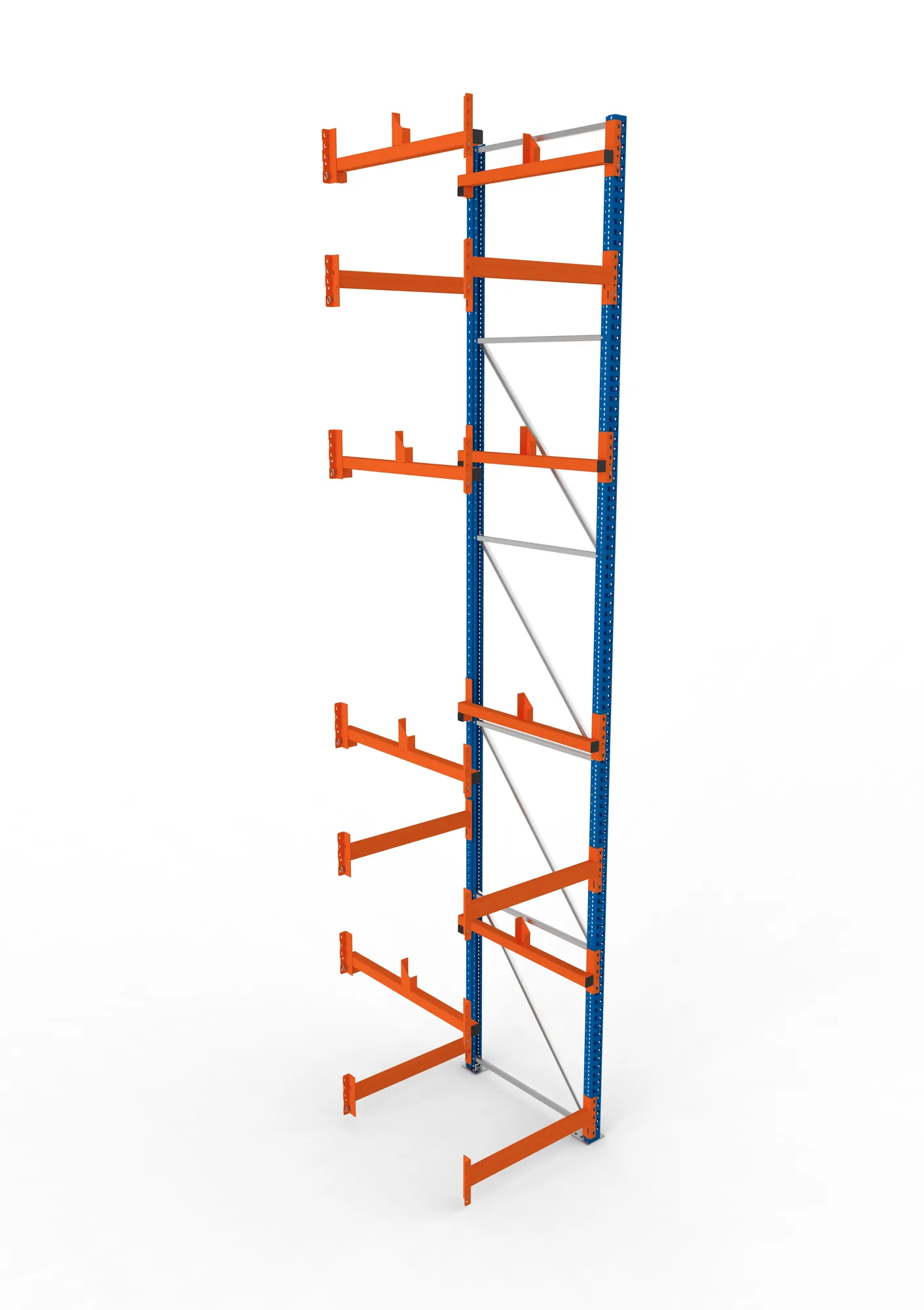 META MULTIPAL | Kabeltrommelregal | Anbauregal | 5500 x 900 x 1100 mm | Feldlast 5500 kg | 2 Ebenen | Typ 1 | RAL 5010