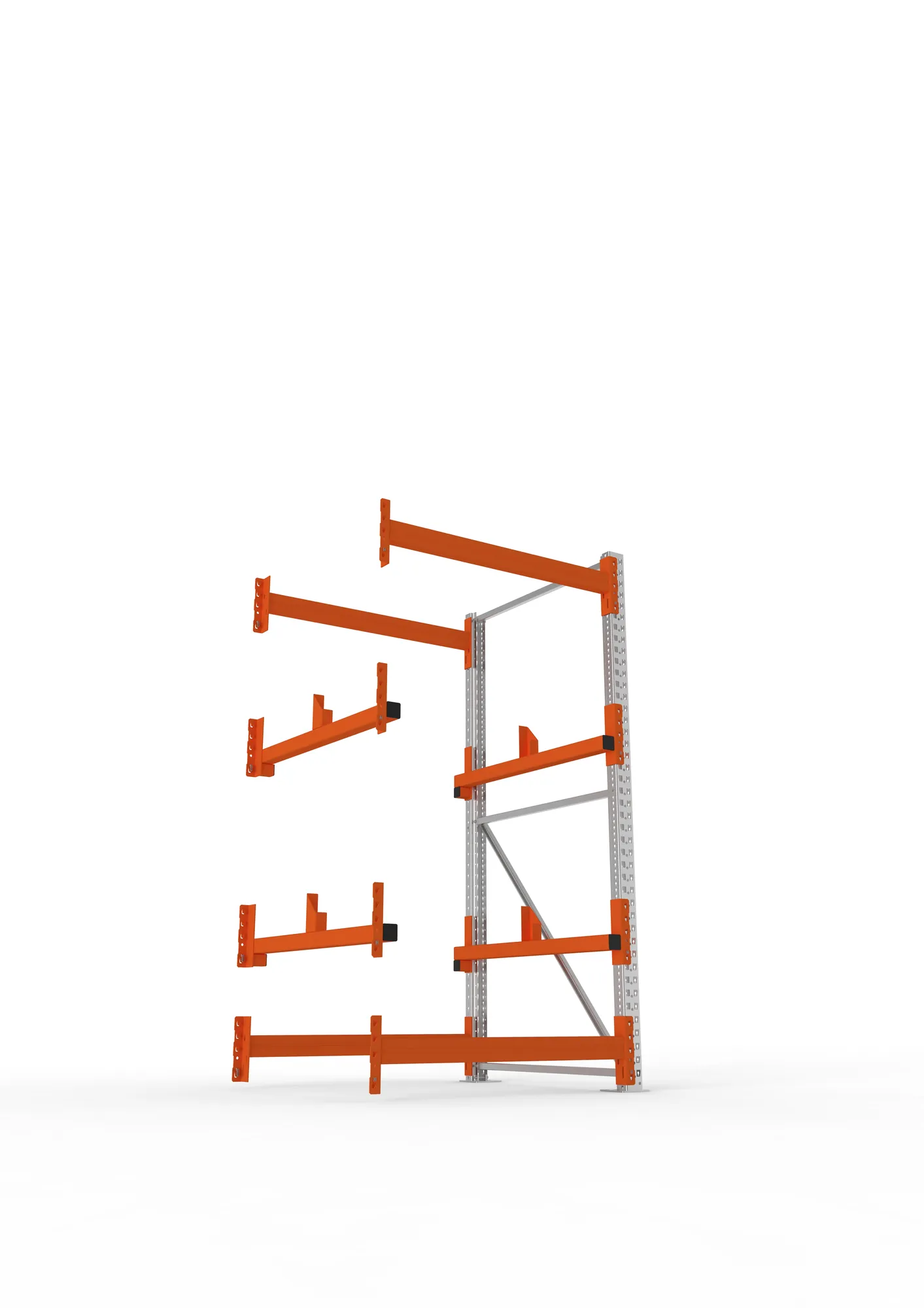 META MULTIPAL | Kabeltrommelregal | Anbauregal | 2200 x 1100 x 1100 mm | Feldlast 4000 kg | 2 Ebenen | Typ 1 | verzinkt
