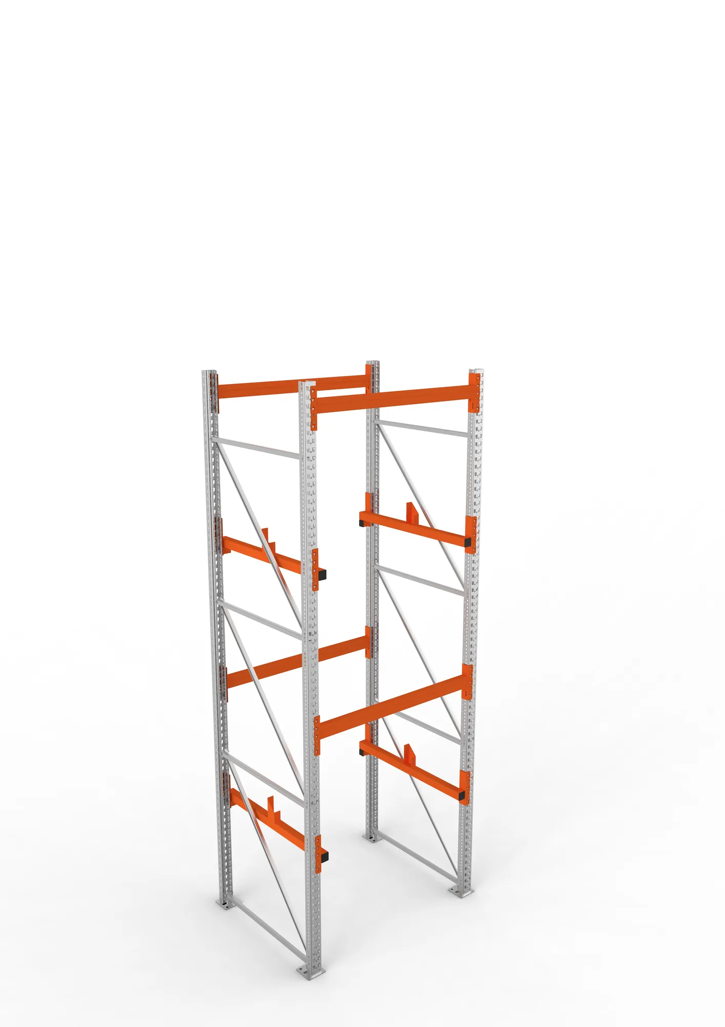 META MULTIPAL | Kabeltrommelregal | Grundregal | 3800 x 1300 x 1100 mm | Feldlast 4000 kg | 2 Ebenen | Typ 1 | verzinkt