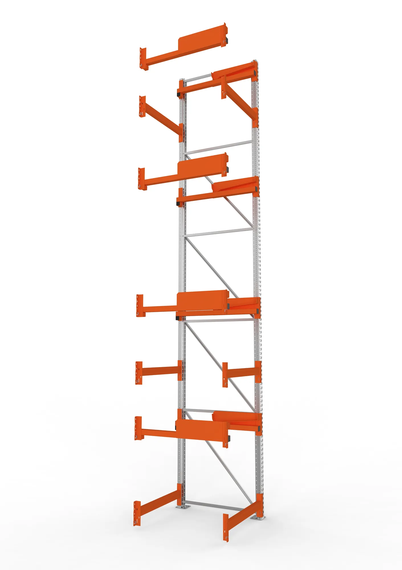 META MULTIPAL | Kabeltrommelregal | Anbauregal | 5500 x 900 x 1100 mm | Feldlast 5500 kg | 4 Ebenen | Typ 2 | verzinkt