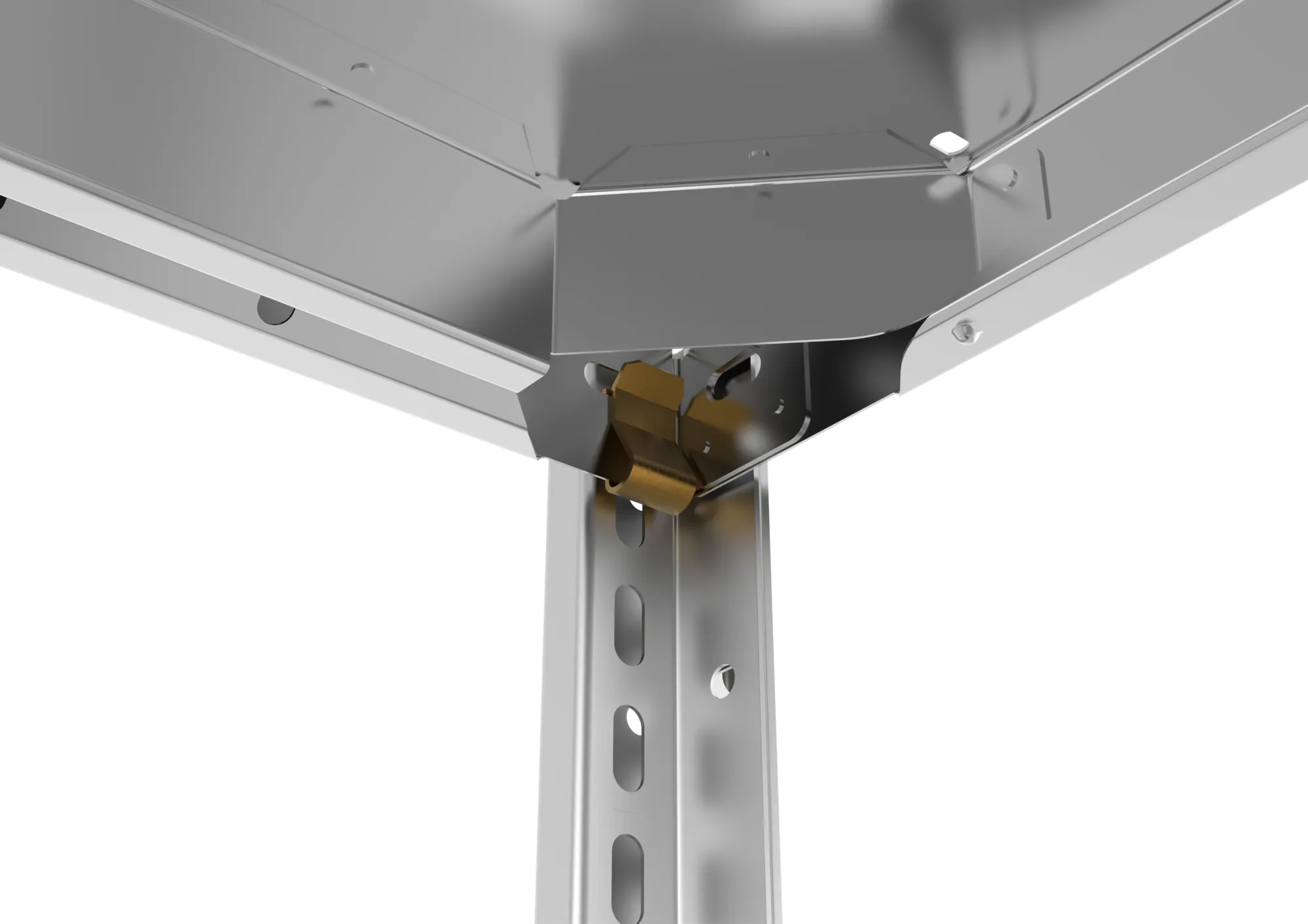 META CLIP SPLIT | Fachbodenregal | Anbauregal | 2000 x 1000 x 600 mm | Fachlast 100 kg | 3+1 Ebenen | verzinkt