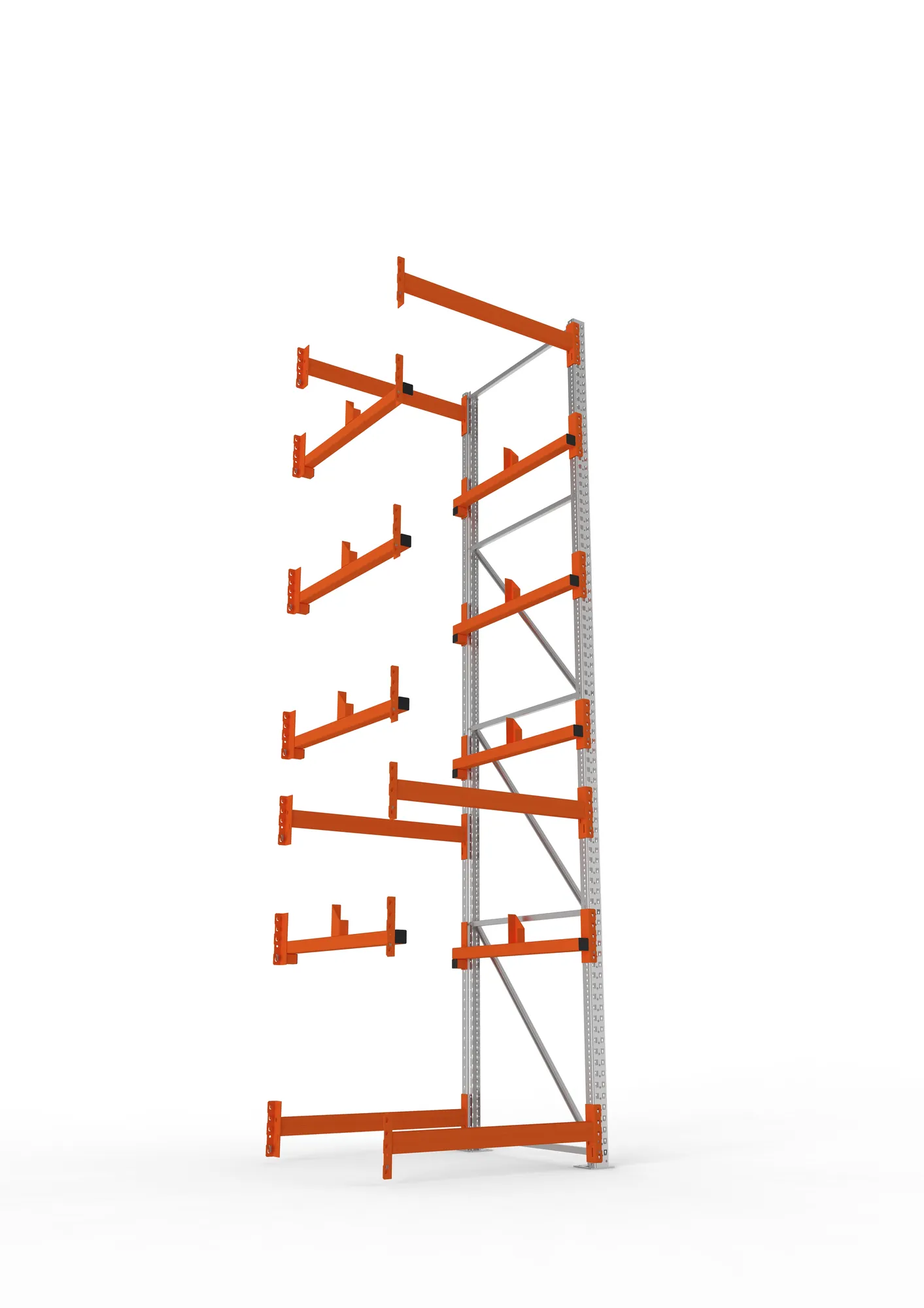 META MULTIPAL | Kabeltrommelregal | Anbauregal | 4400 x 1100 x 1100 mm | Feldlast 5500 kg | 2 Ebenen | Typ 1 | verzinkt