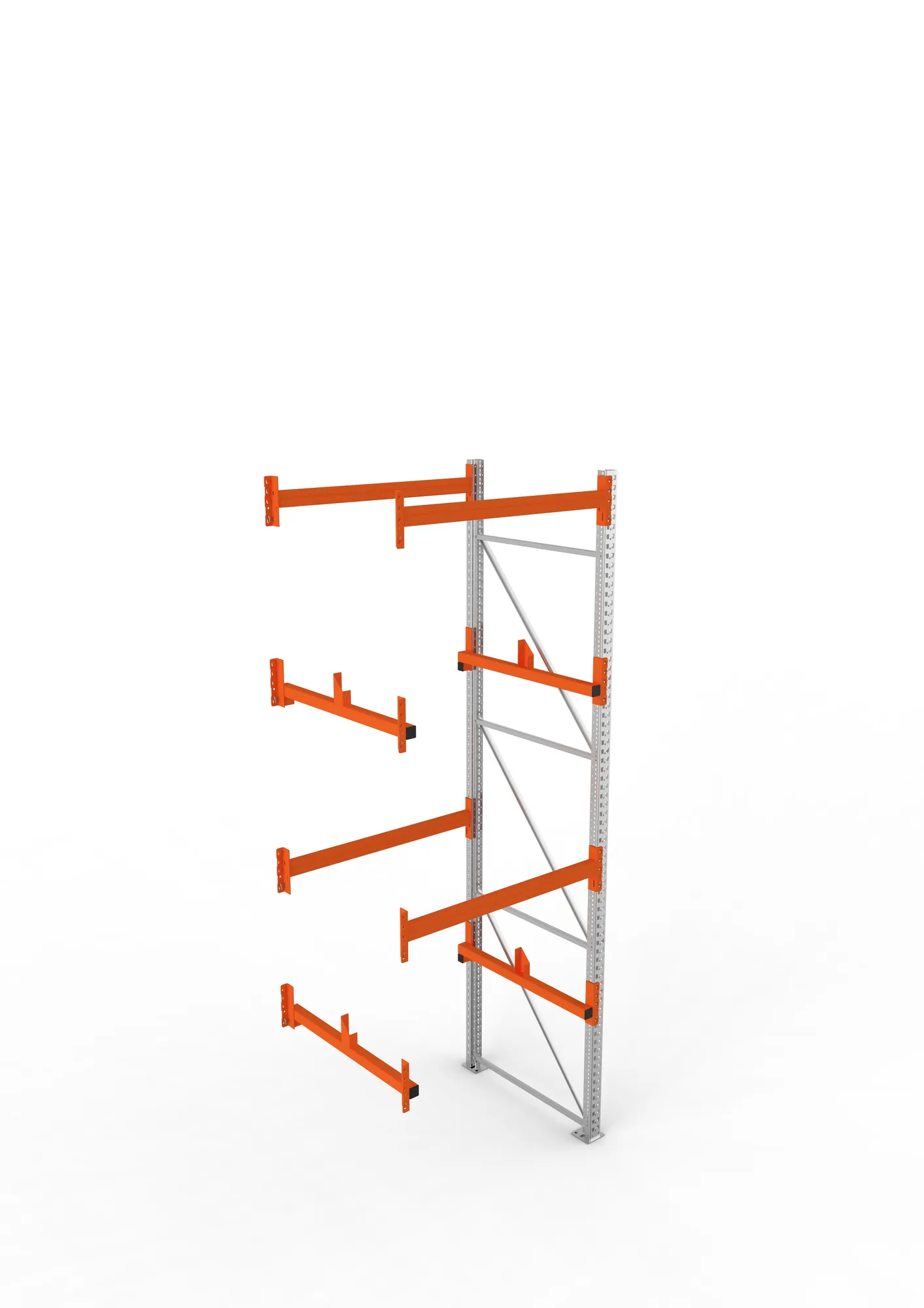 META MULTIPAL | Kabeltrommelregal | Anbauregal | 3800 x 1300 x 1100 mm | Feldlast 4000 kg | 2 Ebenen | Typ 1 | verzinkt