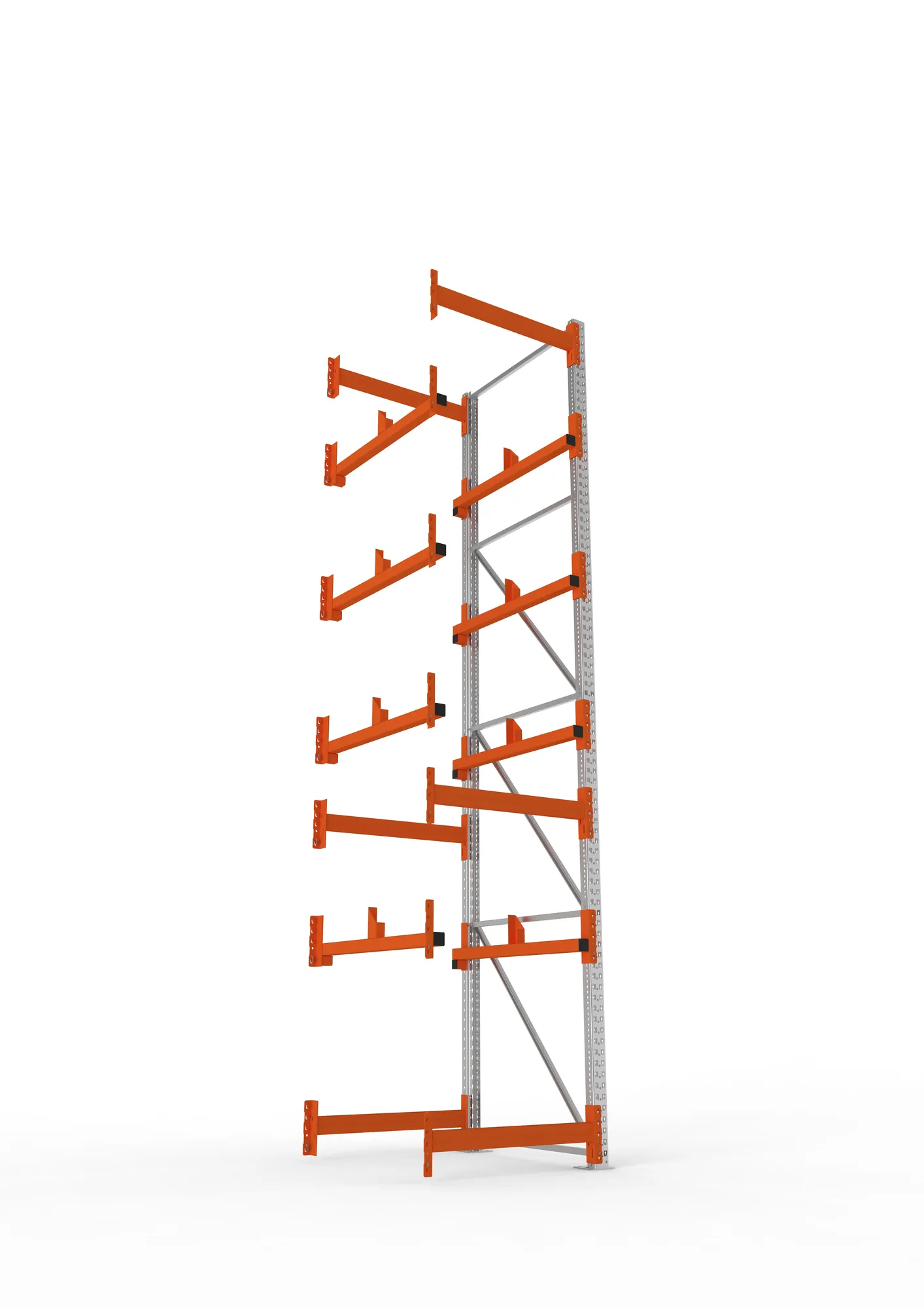 META MULTIPAL | Kabeltrommelregal | Anbauregal | 4400 x 900 x 1100 mm | Feldlast 5500 kg | 2 Ebenen | Typ 1 | verzinkt