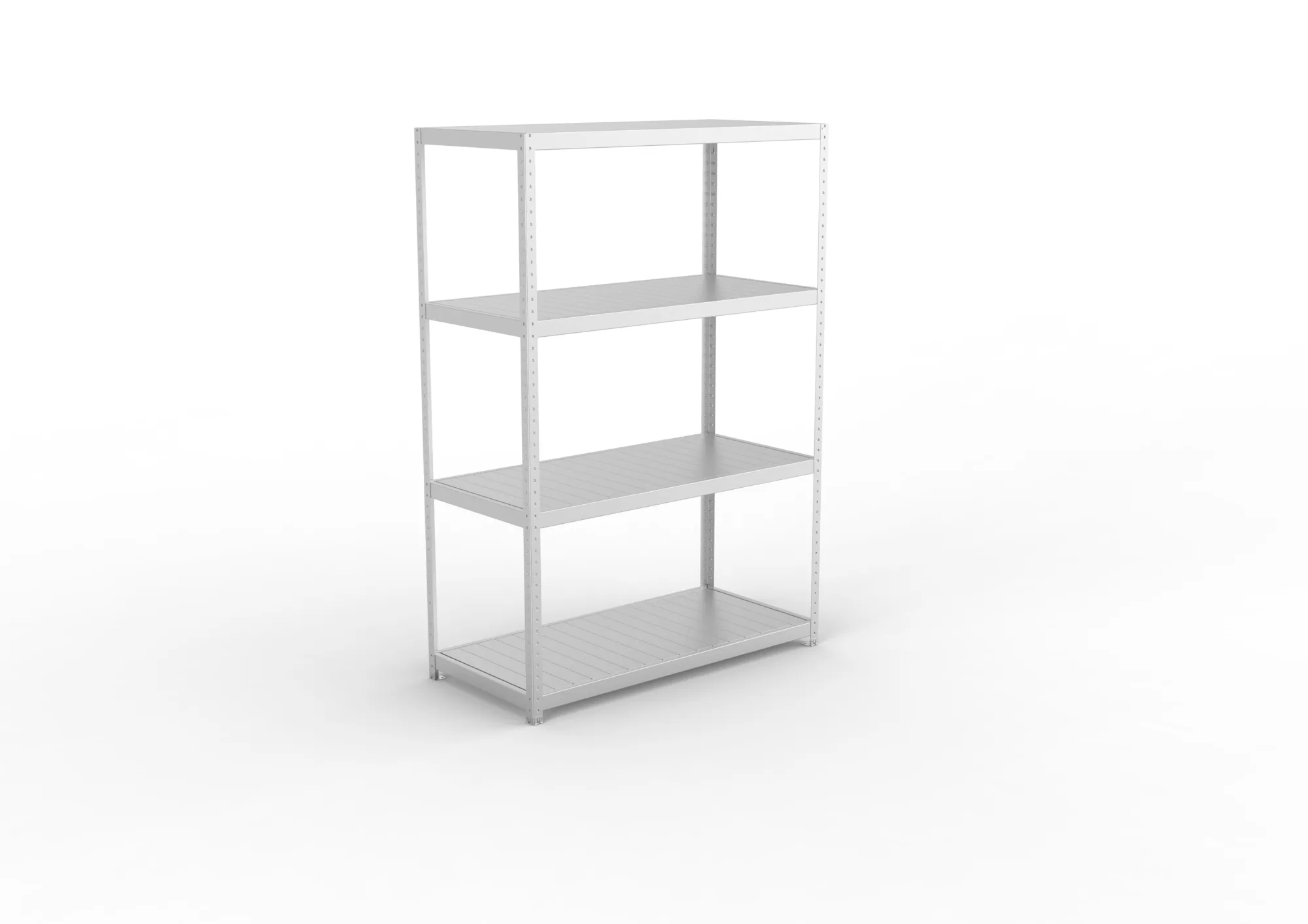 META SPEED-RACK Weitspannregal | Komplettregal | 2470 x 1700 x 800 mm | Fachlast 500 kg | Stahlpaneelböden | 4 Ebenen