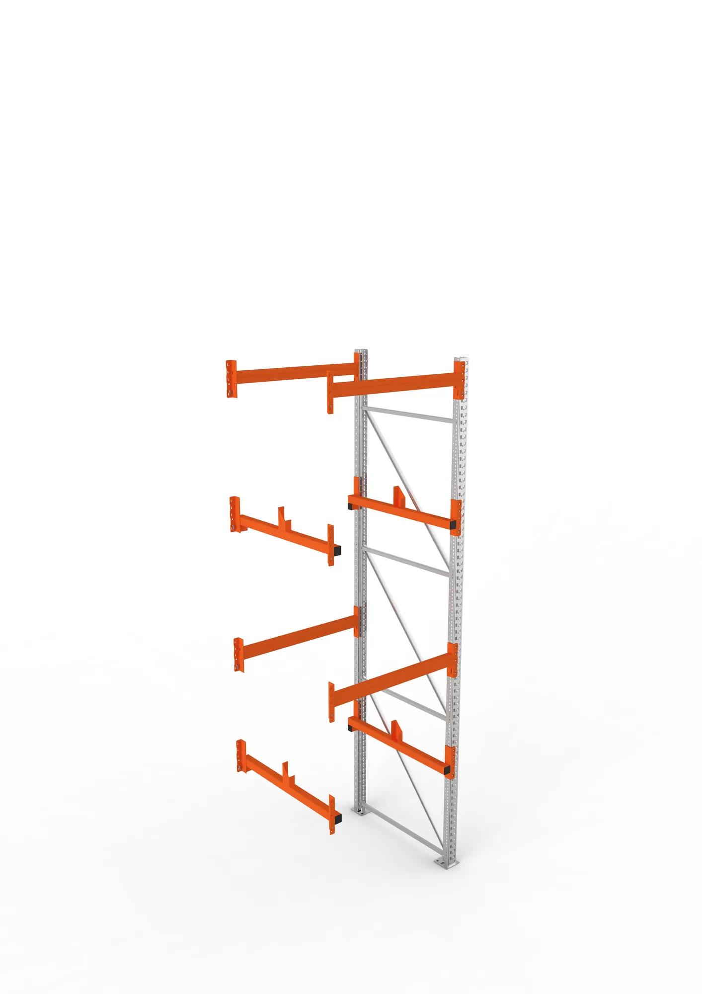 META MULTIPAL | Kabeltrommelregal | Anbauregal | 3800 x 1100 x 1100 mm | Feldlast 4000 kg | 2 Ebenen | Typ 1 | verzinkt