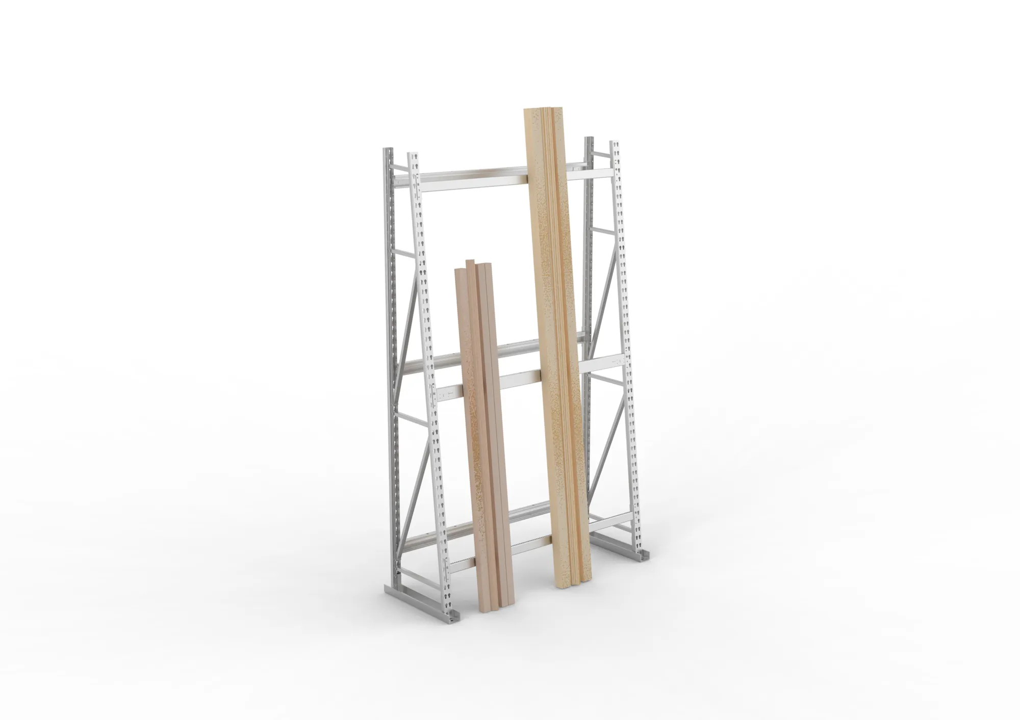 META MINI-RACK | Profillagerregal | Grundregal | 2500 x 1400 x 500 mm | RAL 7035