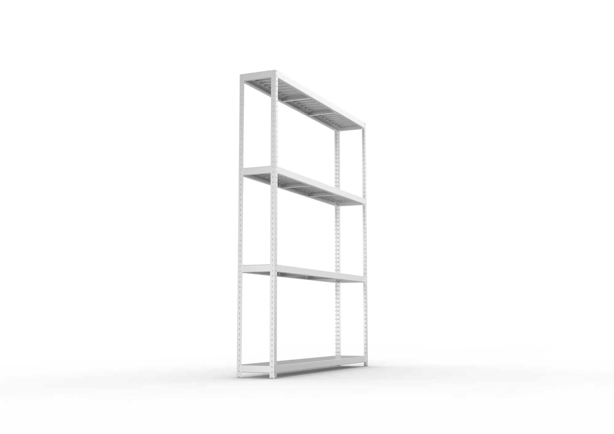 META SPEED-RACK Weitspannregal | Komplettregal | 2970 x 2500 x 400 mm | Fachlast 400 kg | Stahlpaneelböden | 4 Ebenen