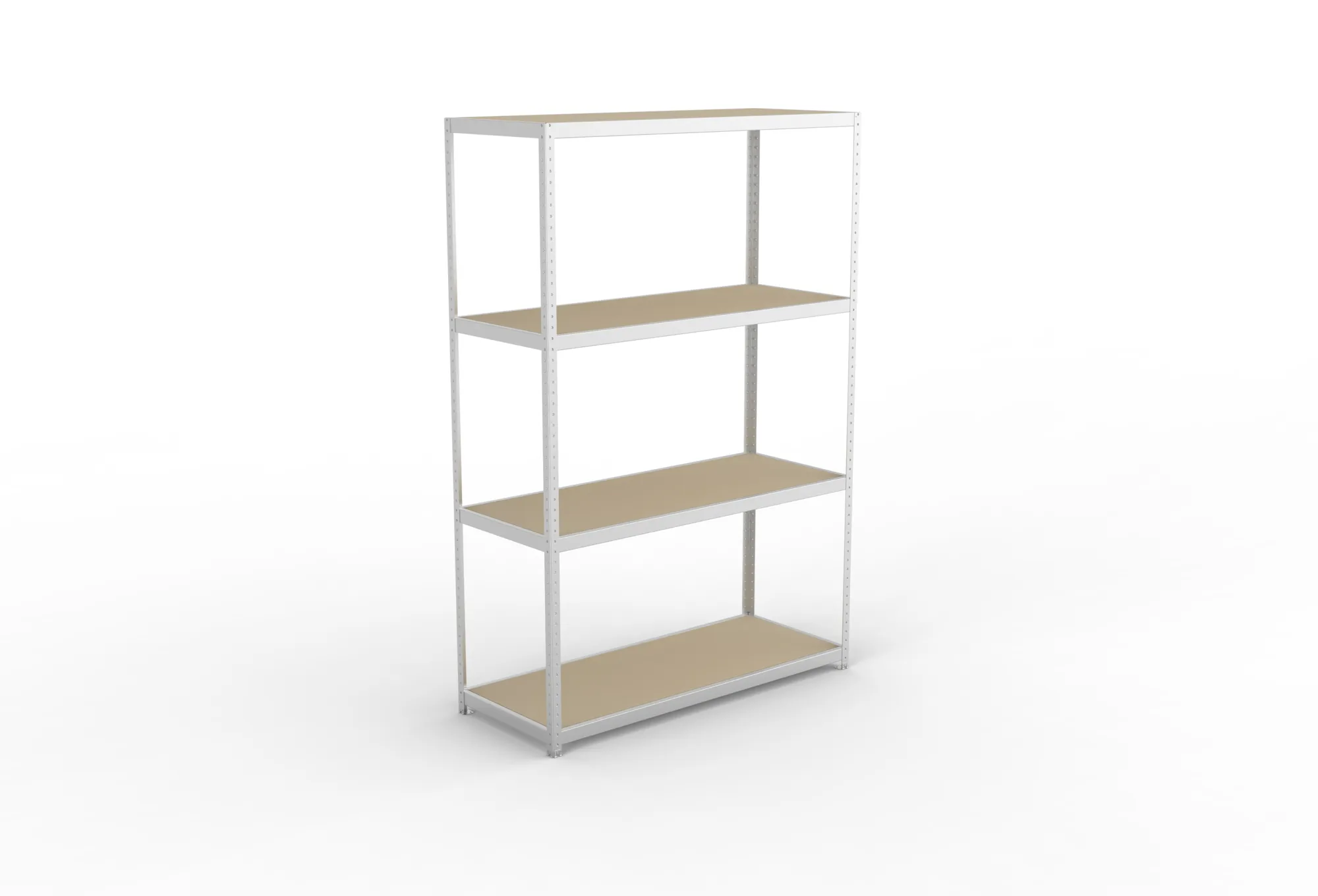 META SPEED-RACK Weitspannregal | Komplettregal | 2970 x 2000 x 800 mm | Fachlast 500 kg | Spanplattenböden | 4 Ebenen