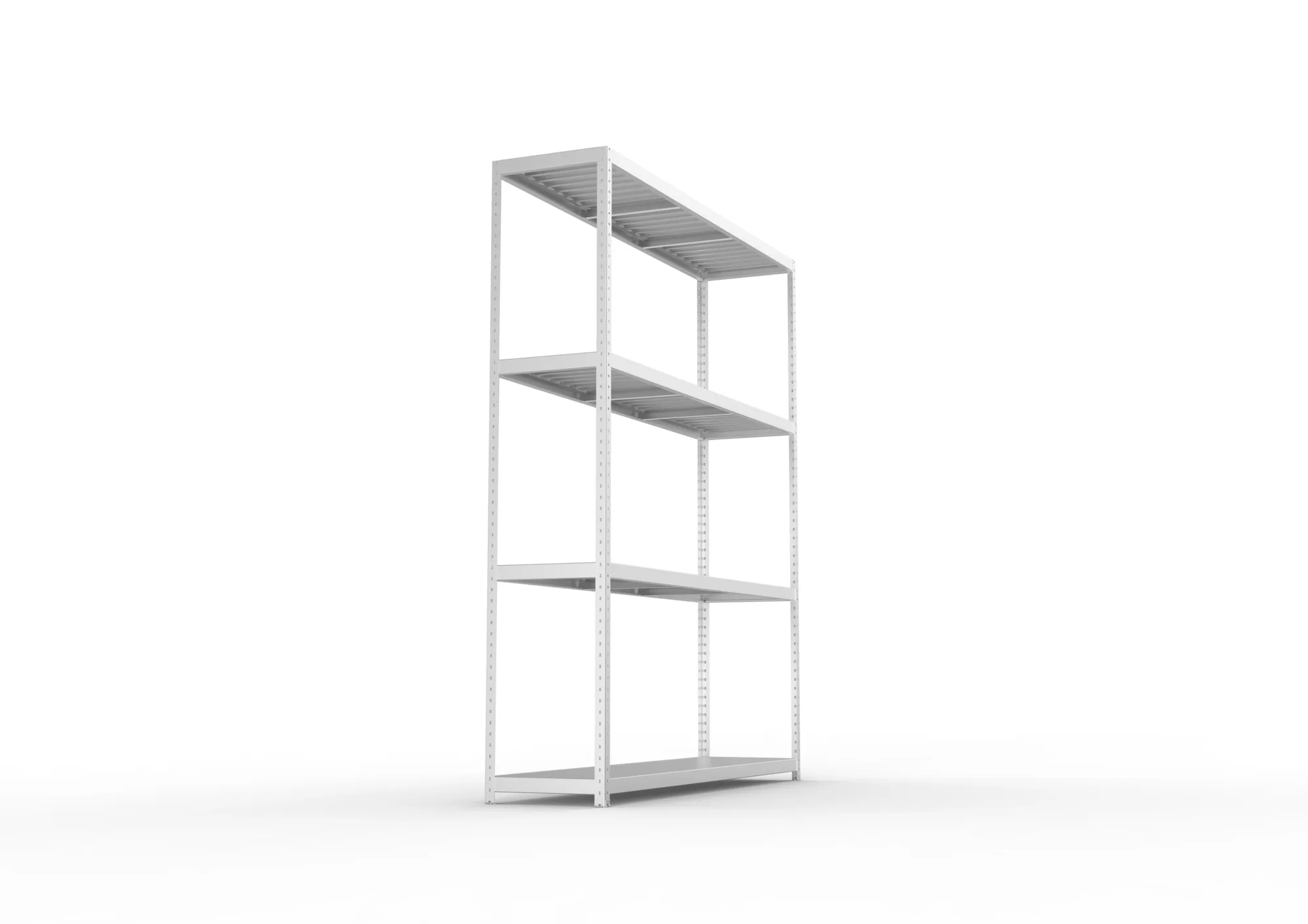 META SPEED-RACK Weitspannregal | Komplettregal | 2970 x 2500 x 600 mm | Fachlast 400 kg | Stahlpaneelböden | 4 Ebenen