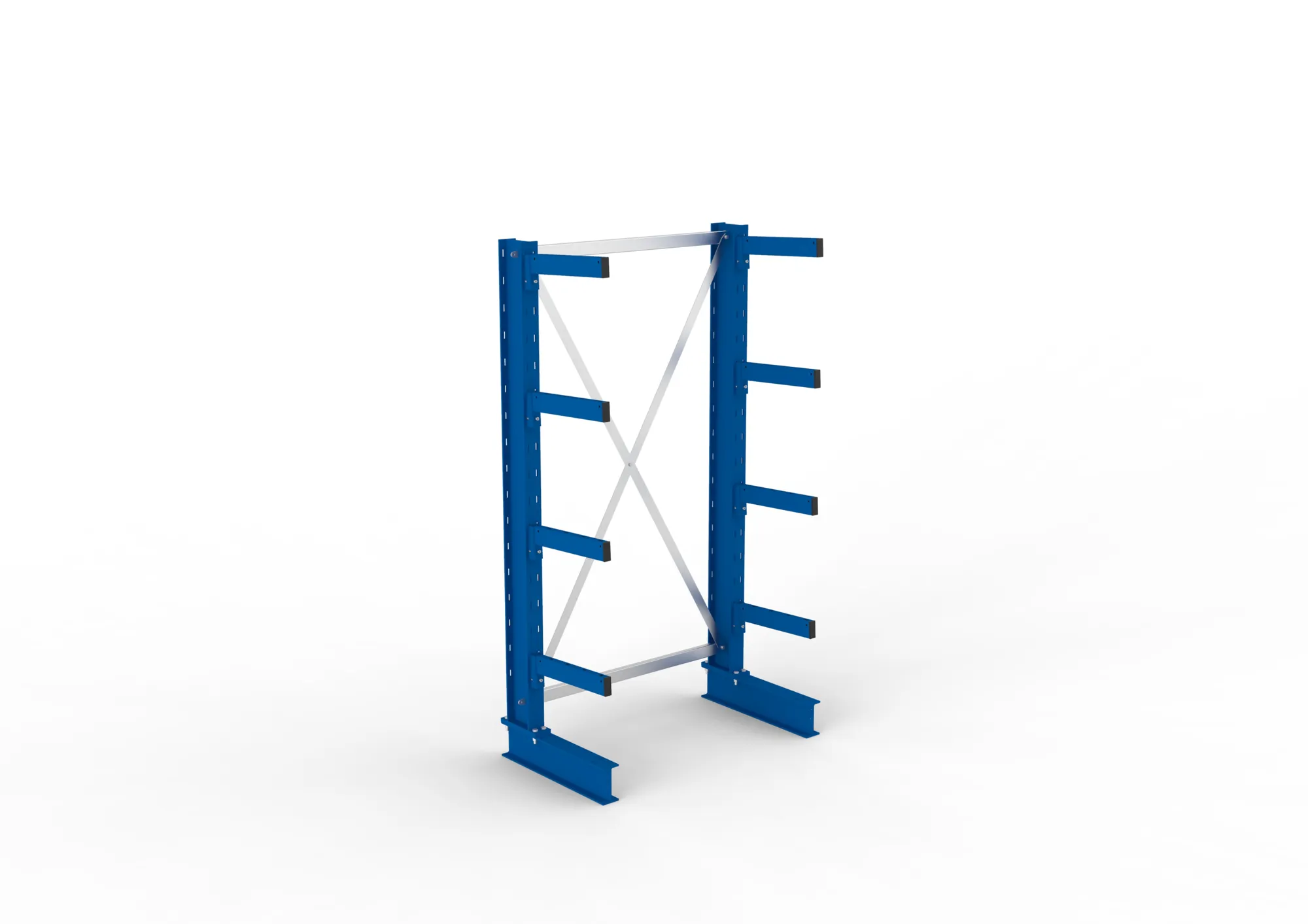 META MULTISTRONG M | Kragarmregal | Grundregal | 2000 x 1000 x 400 mm | Armlast 535 kg | einseitig | 4+1 Ebenen