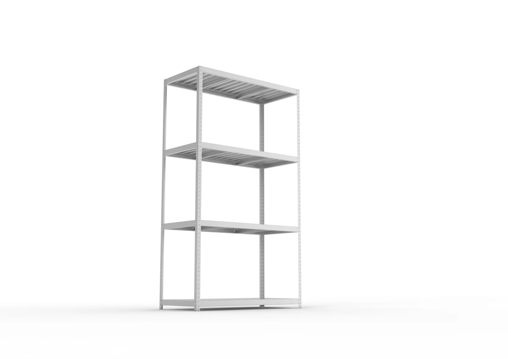 META SPEED-RACK Weitspannregal | Komplettregal | 2970 x 1700 x 800 mm | Fachlast 500 kg | Stahlpaneelböden | 4 Ebenen