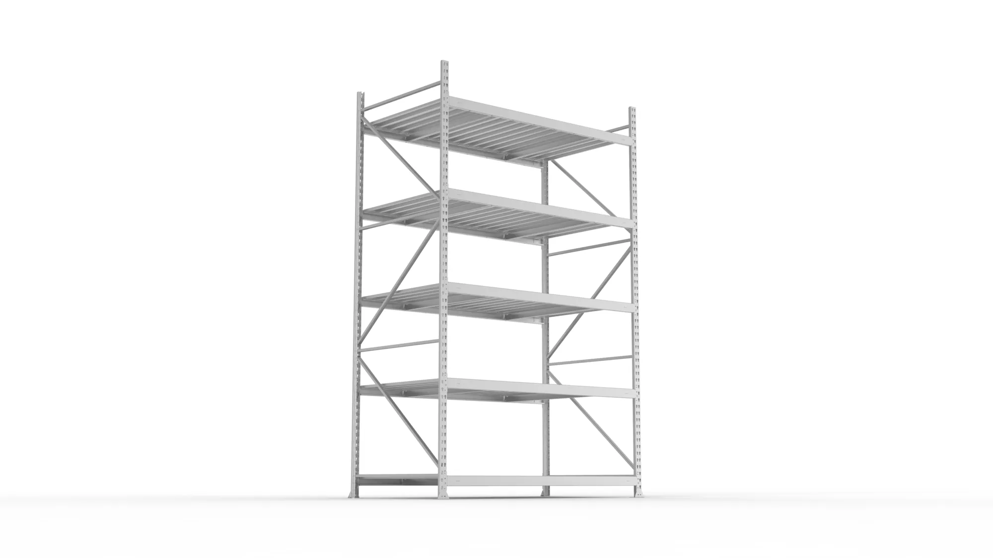 META MINI-RACK Weitspannregal | Grundregal | 3000 x 1800 x 1050 mm | Fachlast 600 kg | Stahlpaneelböden | 5 Ebenen