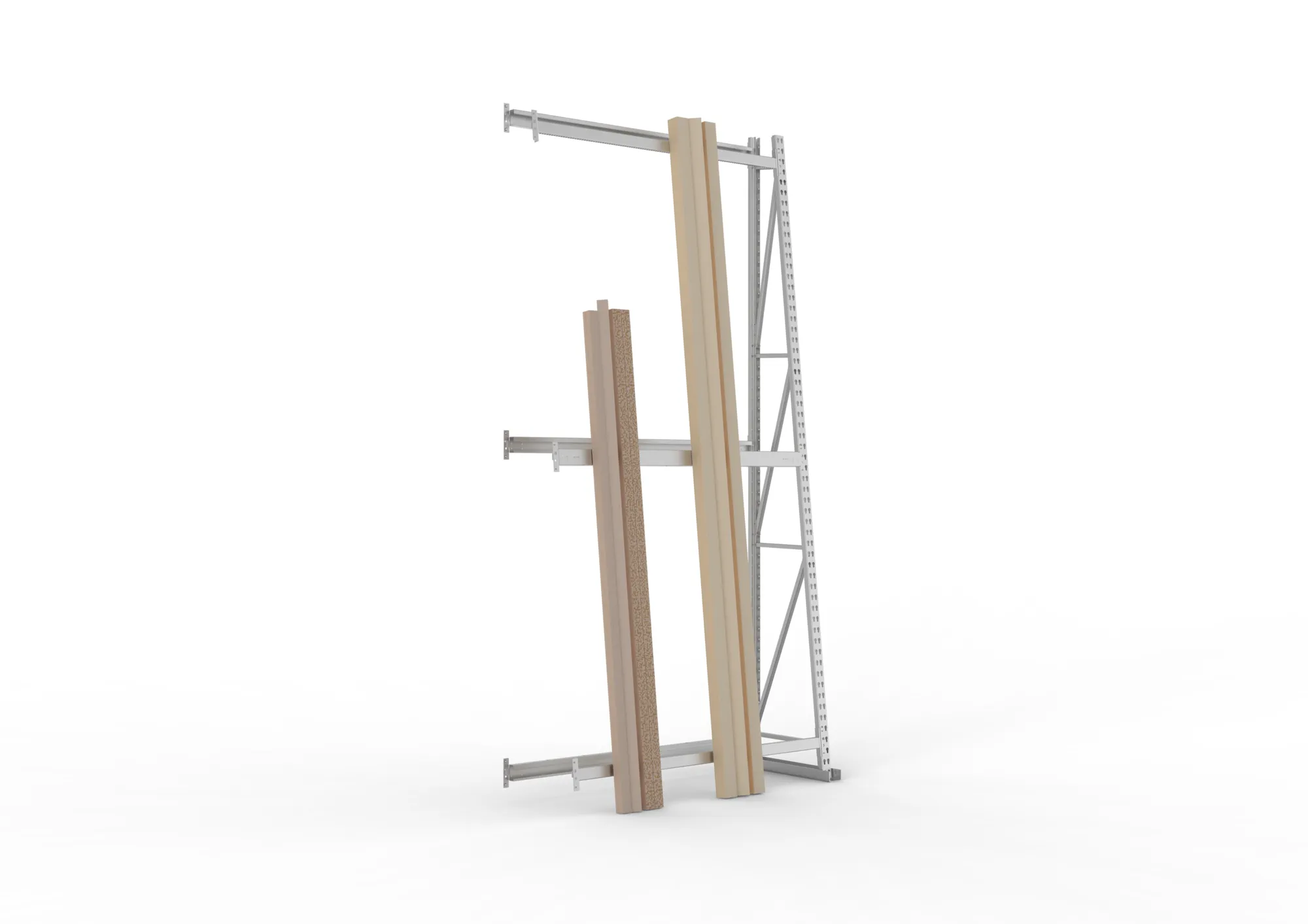 META MINI-RACK | Profillagerregal | Anbauregal | 3000 x 1400 x 500 mm | RAL 7035