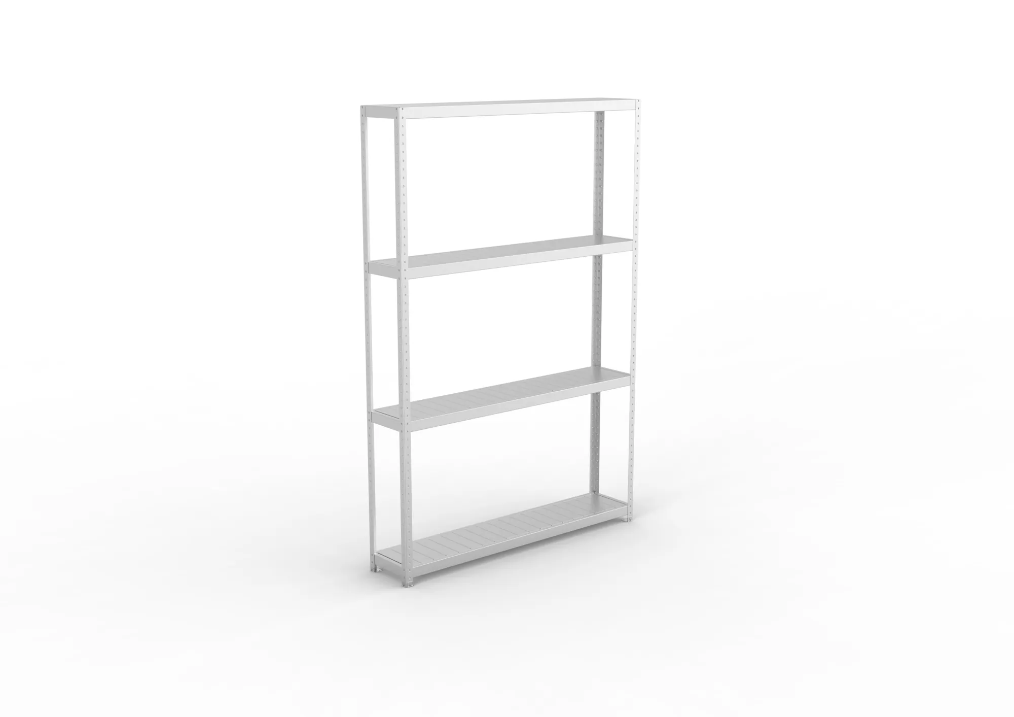 META SPEED-RACK Weitspannregal | Komplettregal | 2970 x 2000 x 400 mm | Fachlast 500 kg | Stahlpaneelböden | 4 Ebenen