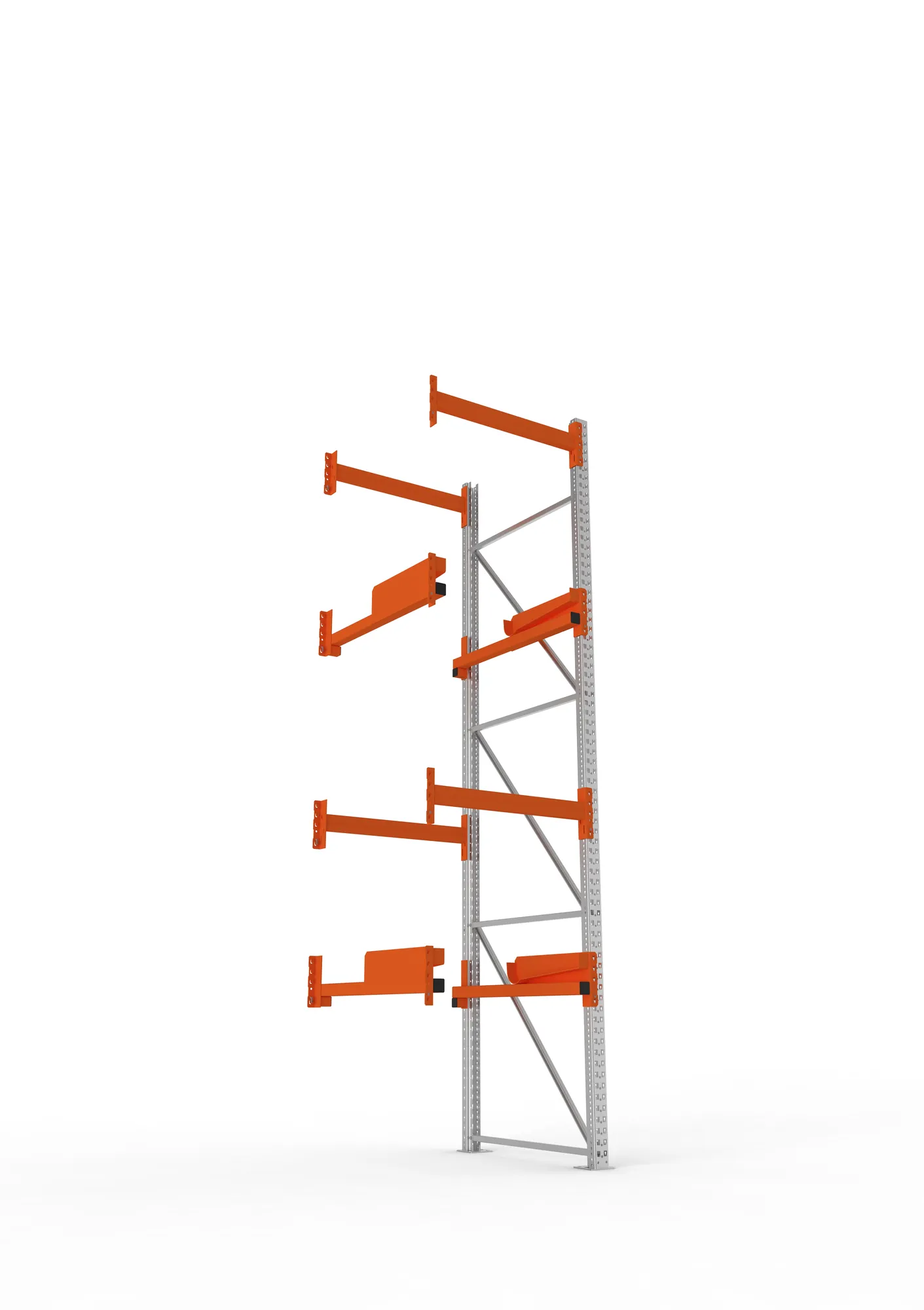 META MULTIPAL | Kabeltrommelregal | Anbauregal | 3800 x 900 x 1100 mm | Feldlast 4000 kg | 2 Ebenen | Typ 2 | RAL 5010