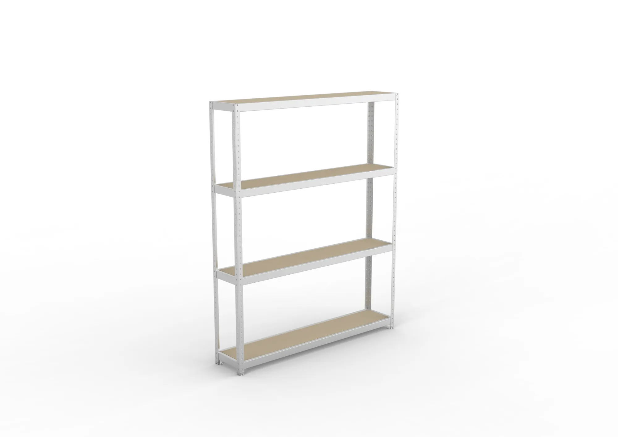 META SPEED-RACK Weitspannregal | Komplettregal | 2470 x 2000 x 400 mm | Fachlast 500 kg | Spanplattenböden | 4 Ebenen