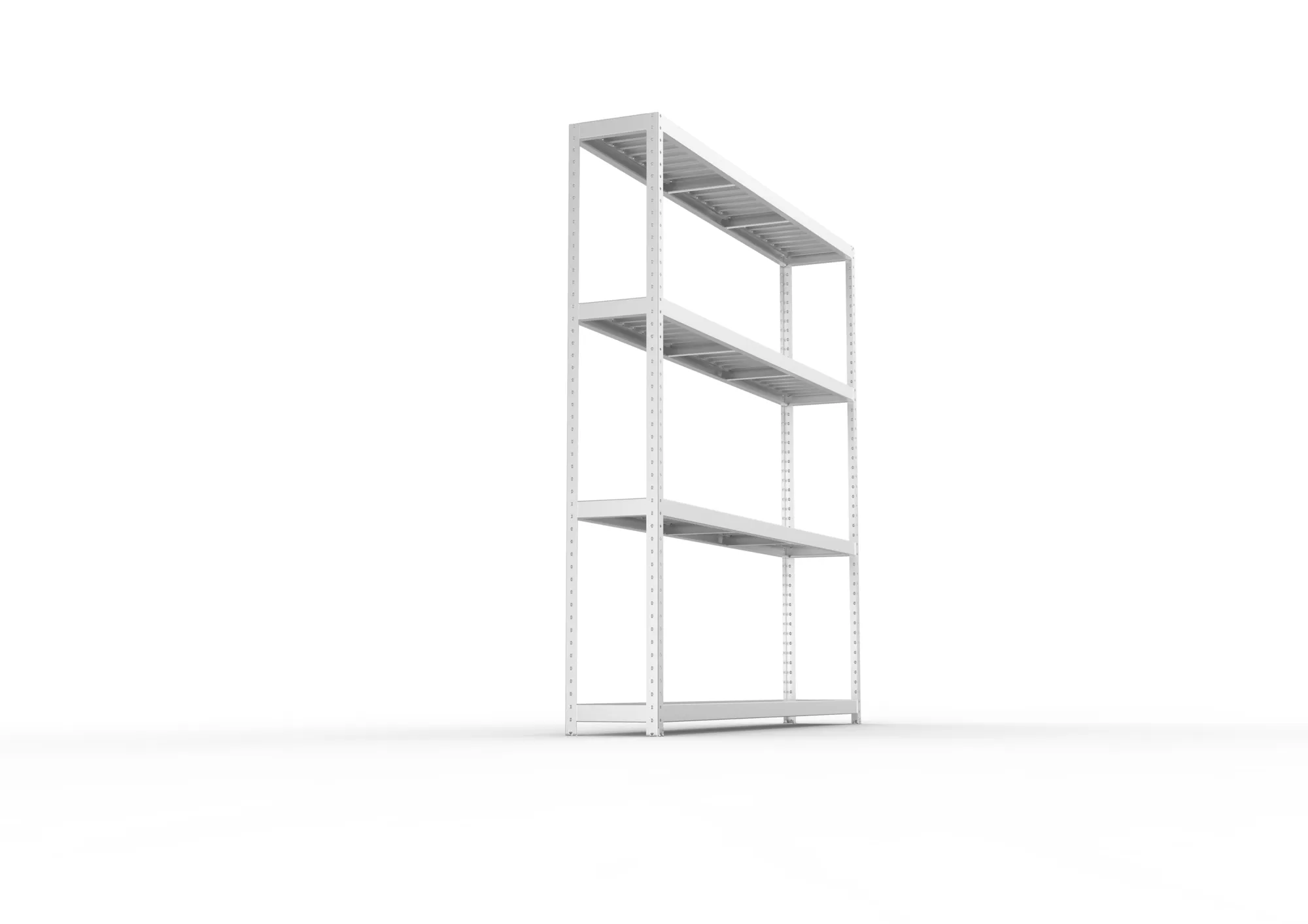 META SPEED-RACK Weitspannregal | Komplettregal | 2470 x 2500 x 400 mm | Fachlast 400 kg | Stahlpaneelböden | 4 Ebenen