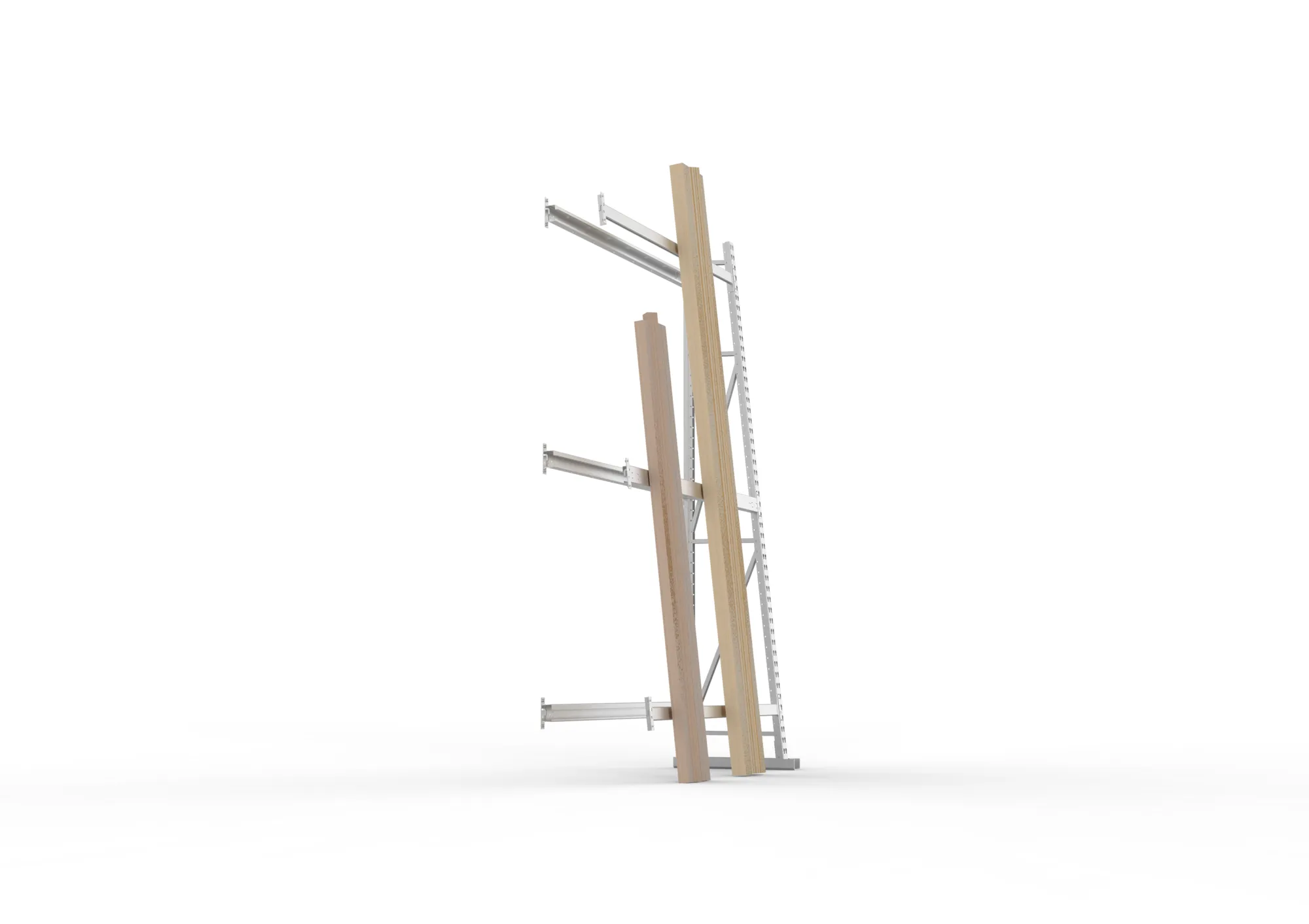 META MINI-RACK | Profillagerregal | Anbauregal | 2500 x 1400 x 500 mm | RAL 7035
