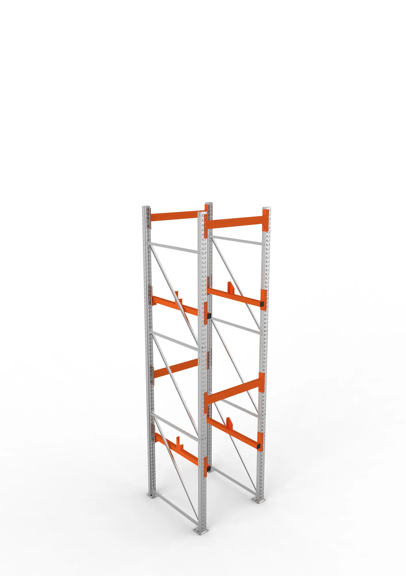 META MULTIPAL | Kabeltrommelregal | Grundregal | 3800 x 900 x 1100 mm | Feldlast 4000 kg | 2 Ebenen | Typ 1 | verzinkt