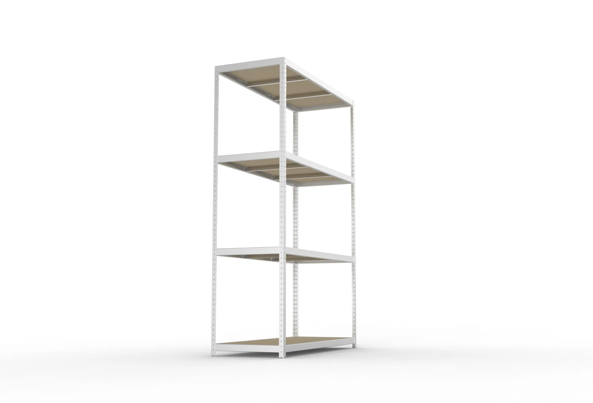 META SPEED-RACK Weitspannregal | Komplettregal | 2970 x 2000 x 800 mm | Fachlast 500 kg | Spanplattenböden | 4 Ebenen