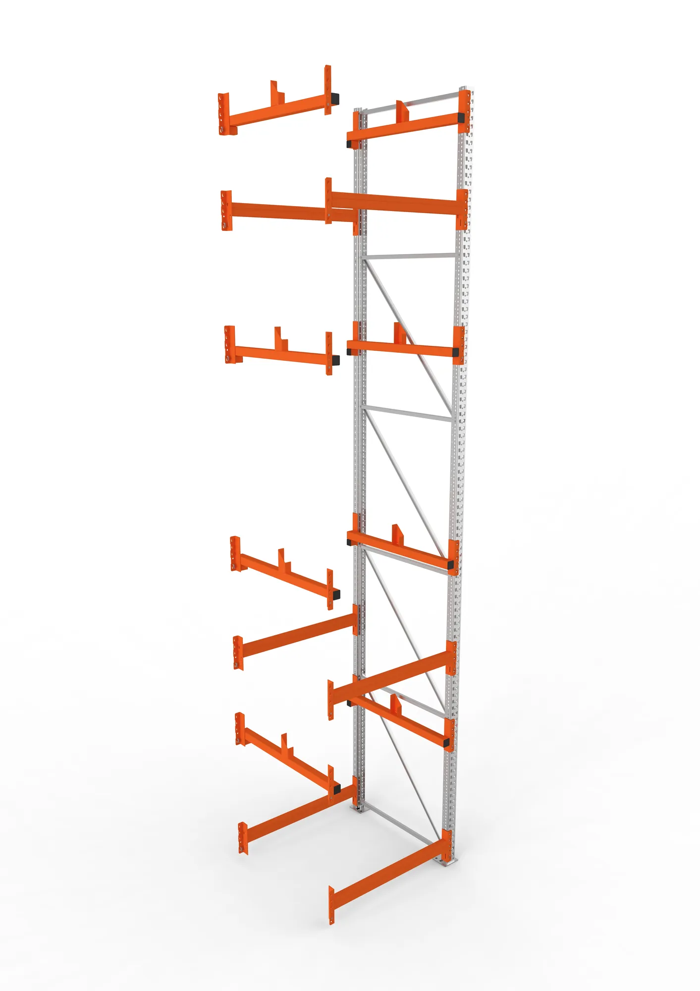 META MULTIPAL | Kabeltrommelregal | Anbauregal | 5500 x 1100 x 1100 mm | Feldlast 5500 kg | 2 Ebenen | Typ 1 | verzinkt