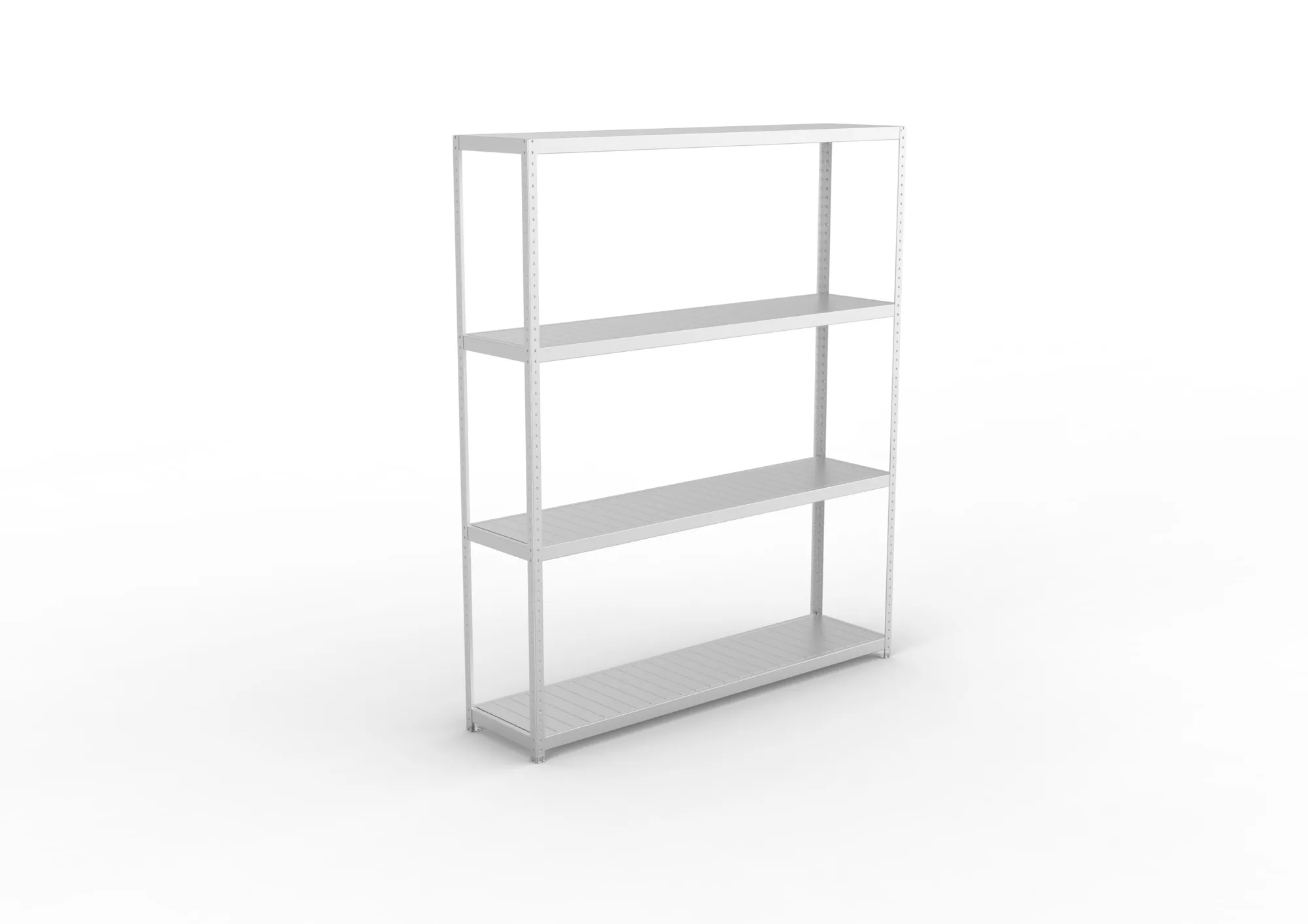 META SPEED-RACK Weitspannregal | Komplettregal | 2970 x 2500 x 600 mm | Fachlast 400 kg | Stahlpaneelböden | 4 Ebenen