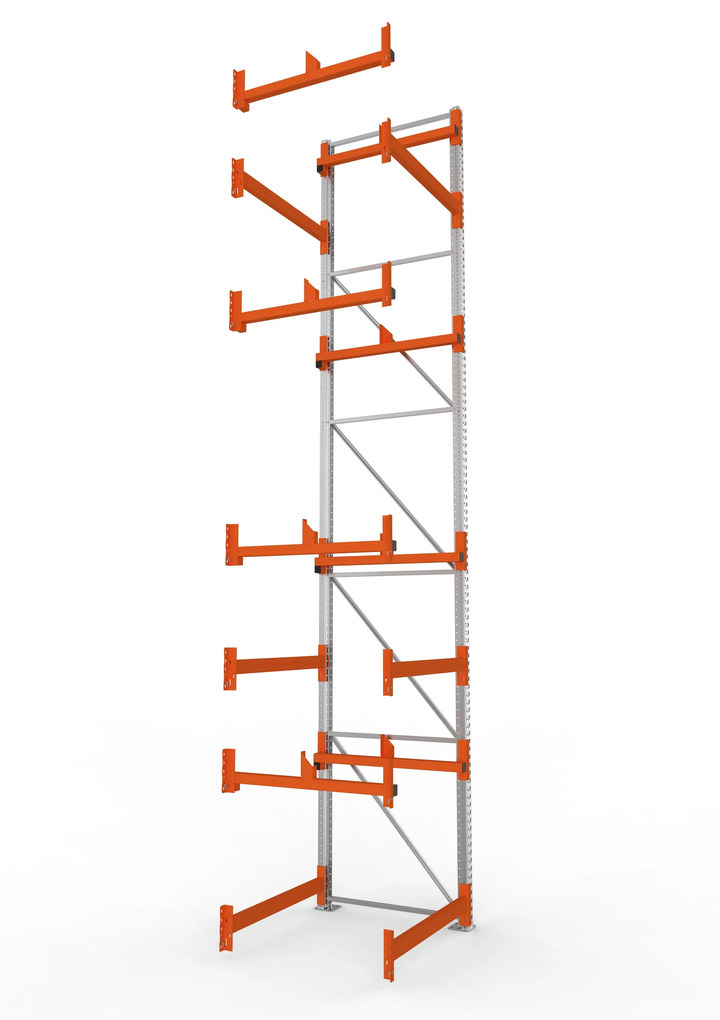 META MULTIPAL | Kabeltrommelregal | Anbauregal | 5500 x 1100 x 1100 mm | Feldlast 5500 kg | 2 Ebenen | Typ 1 | verzinkt