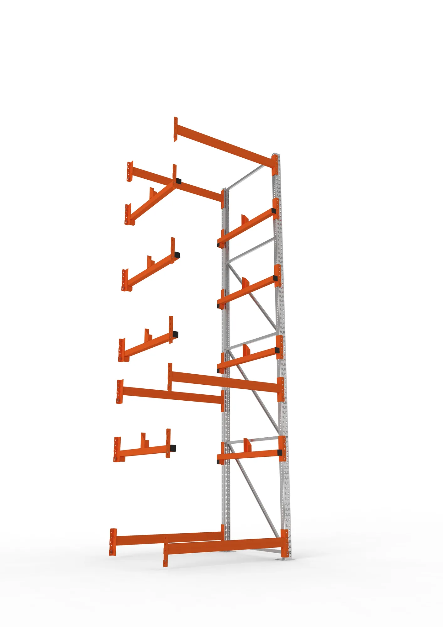 META MULTIPAL | Kabeltrommelregal | Anbauregal | 4400 x 1300 x 1100 mm | Feldlast 5500 kg | 2 Ebenen | Typ 1 | verzinkt