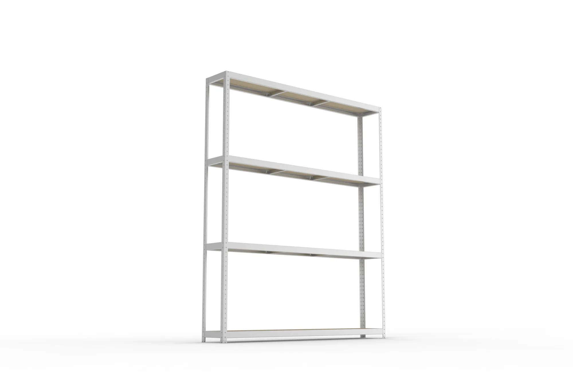 META SPEED-RACK Weitspannregal | Komplettregal | 2970 x 2500 x 400 mm | Fachlast 400 kg | Spanplattenböden | 4 Ebenen