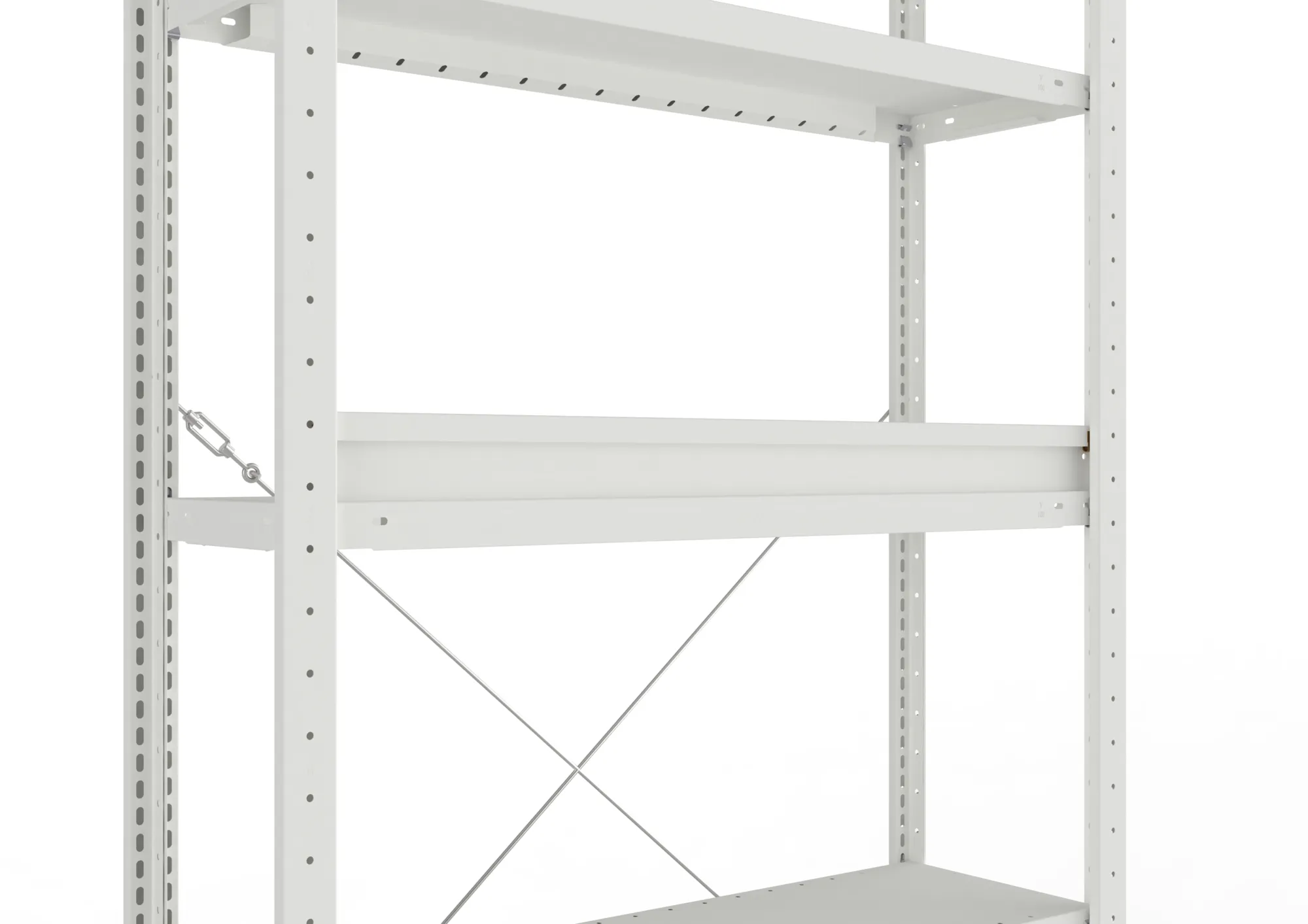 CL Schüttgutleiste 75 1000 R7035 kpl