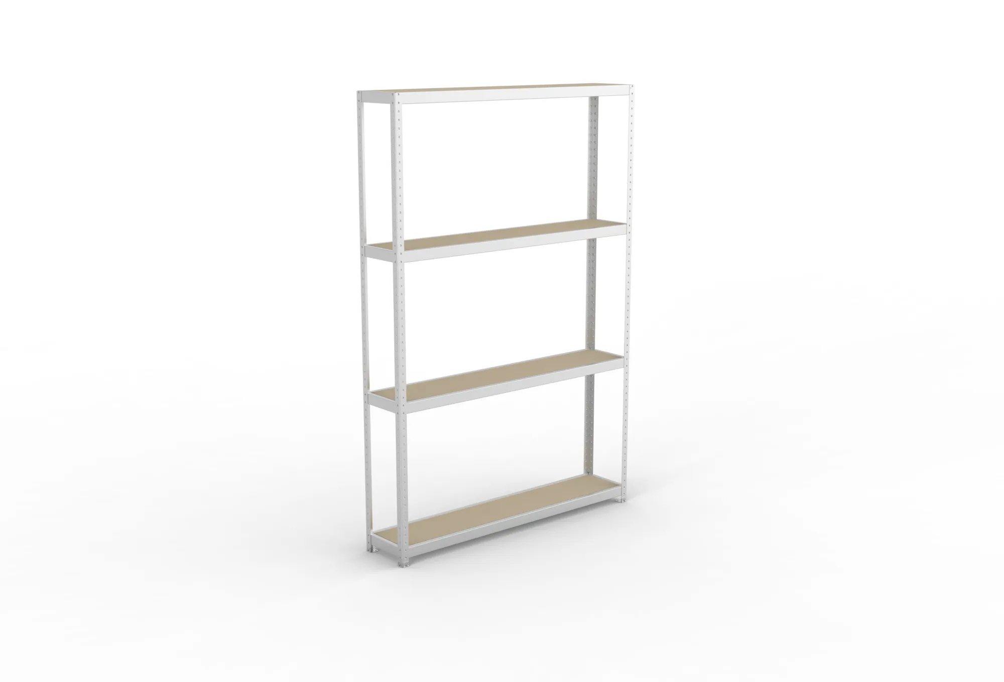 META SPEED-RACK Weitspannregal | Komplettregal | 2970 x 2000 x 400 mm | Fachlast 500 kg | Spanplattenböden | 4 Ebenen
