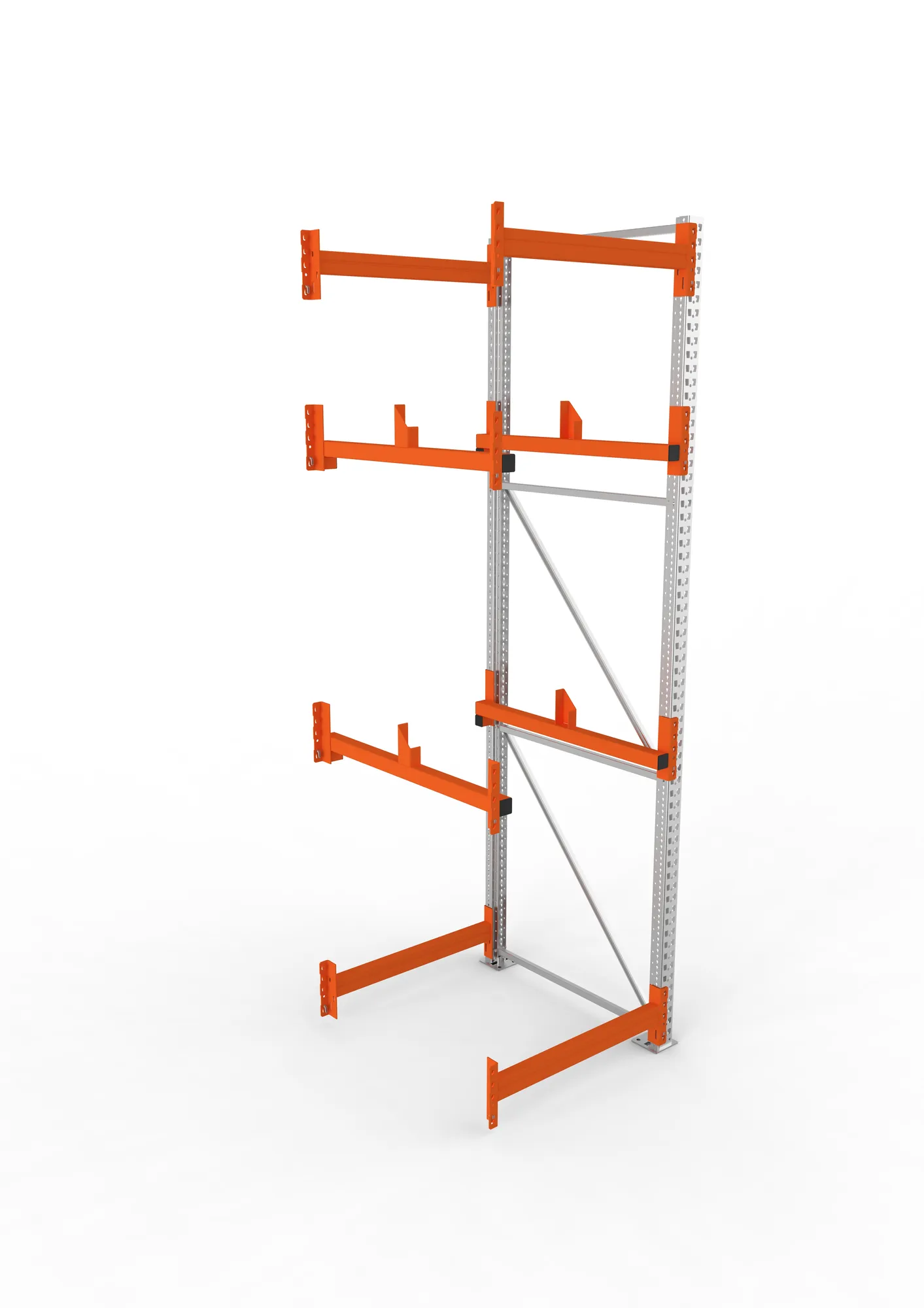 META MULTIPAL | Kabeltrommelregal | Anbauregal | 3300 x 900 x 1100 mm | Feldlast 4000 kg | 2 Ebenen | Typ 1 | verzinkt