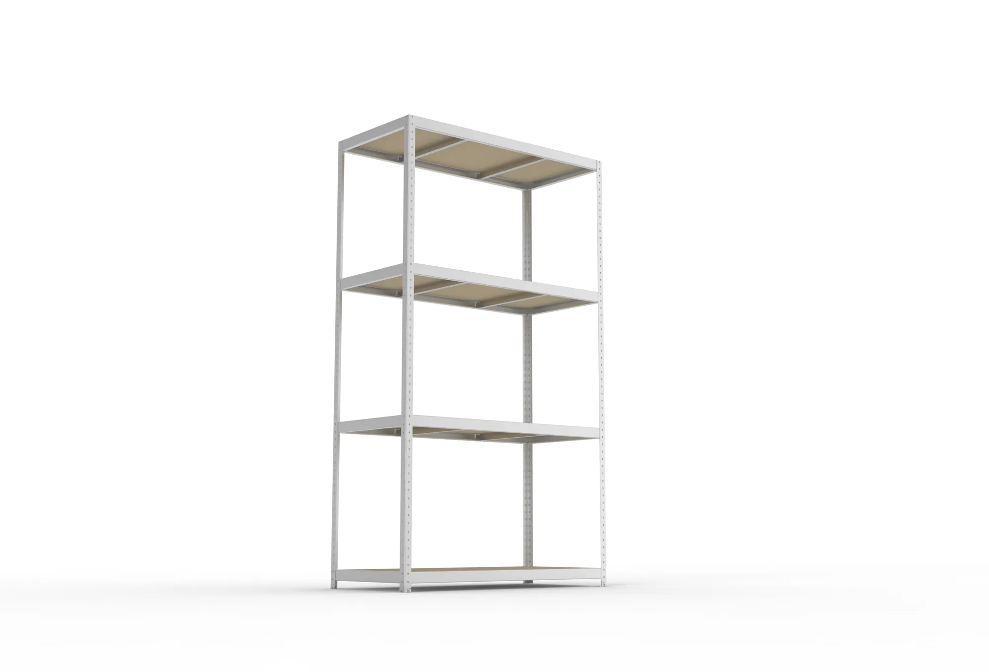 META SPEED-RACK Weitspannregal | Komplettregal | 2970 x 1700 x 800 mm | Fachlast 500 kg | Spanplattenböden | 4 Ebenen