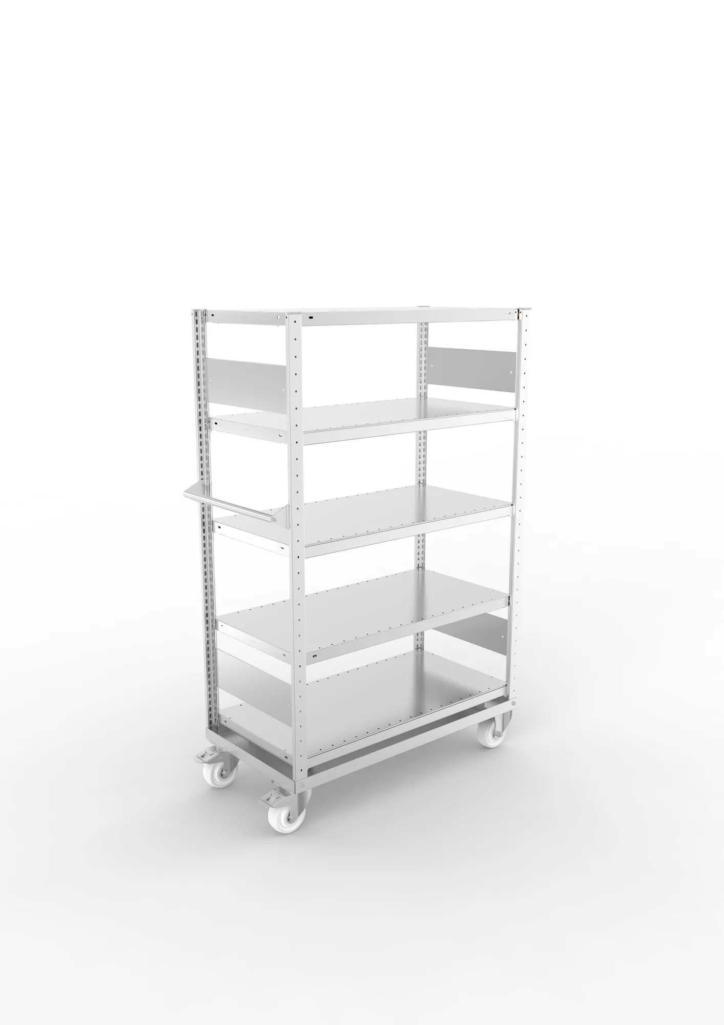 META CLIP | Regalwagen mit Fachböden | 1500 x 1000 x 500 mm | 100 kg | verzinkt