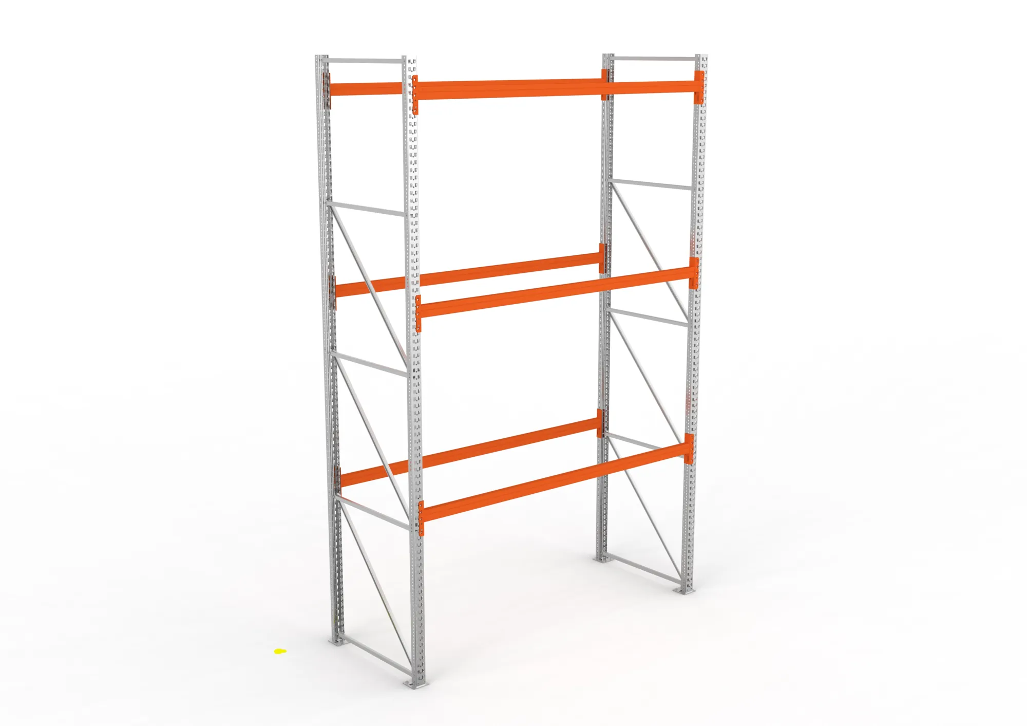 META MULTIPAL | Palettenregal | Grundregal | 4400 x 2700 x 1100 mm | Fachlast 480 kg | 4 Ebenen | 12 Paletten | verzinkt