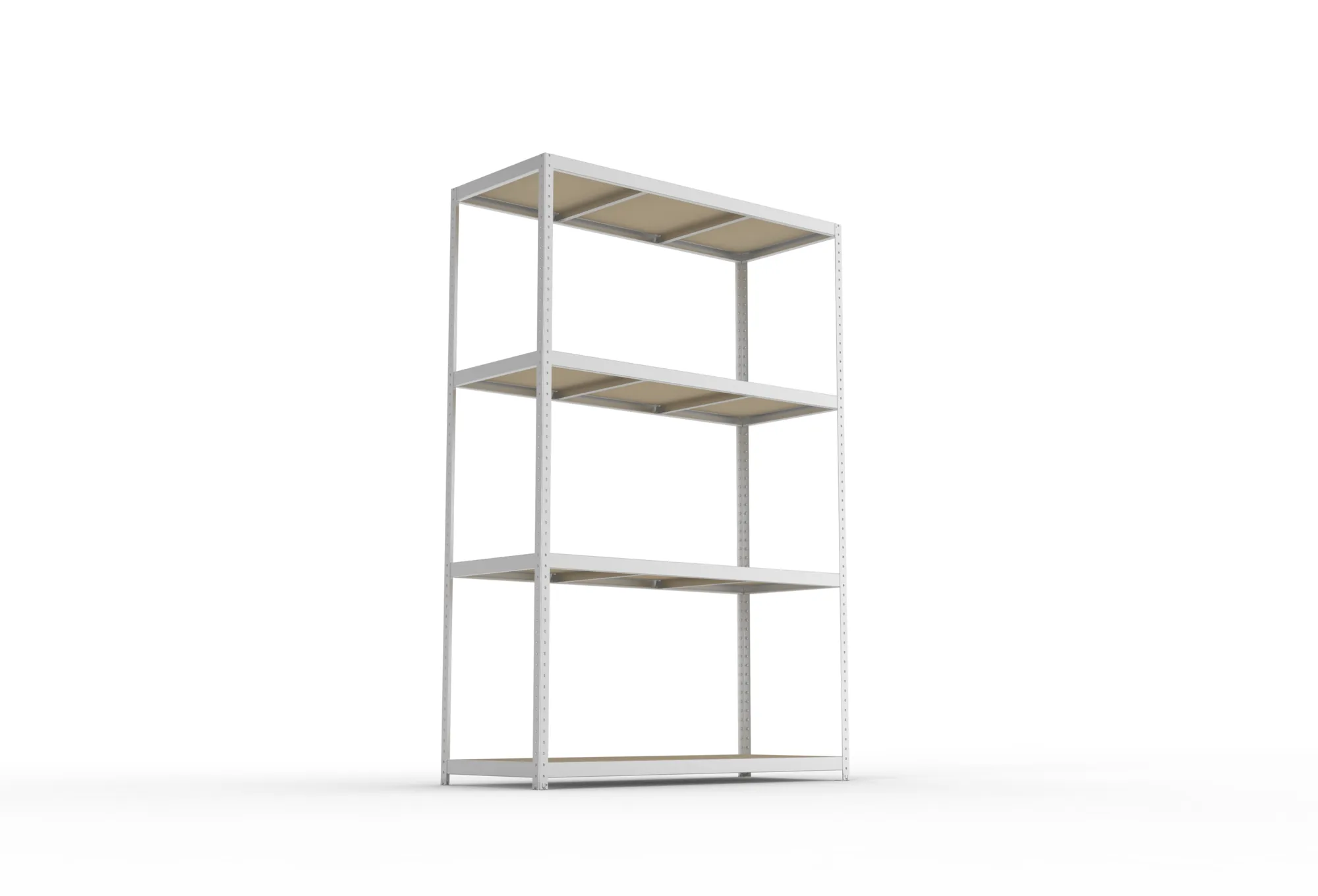 META SPEED-RACK Weitspannregal | Komplettregal | 2970 x 2000 x 800 mm | Fachlast 500 kg | Spanplattenböden | 4 Ebenen