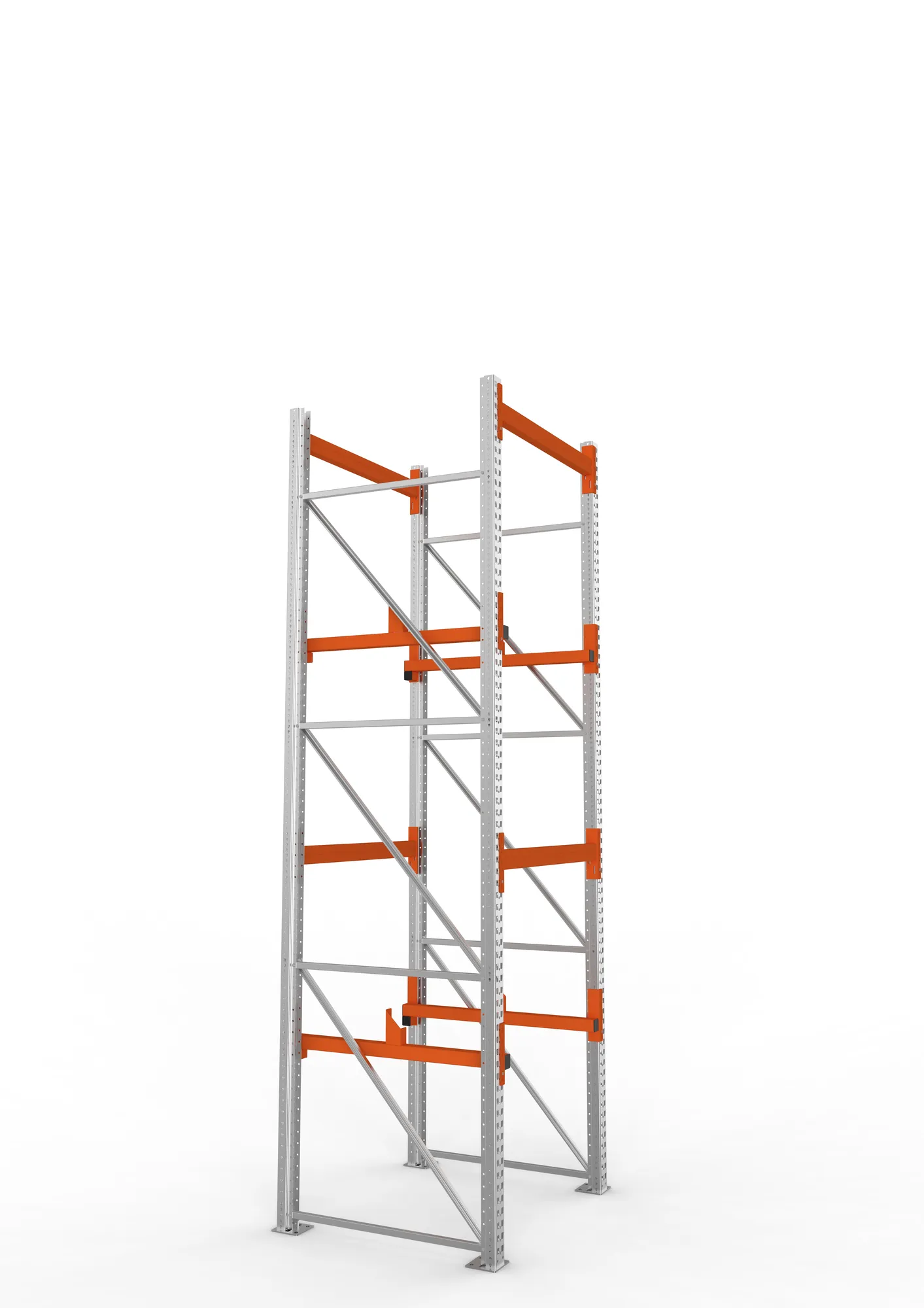 META MULTIPAL | Kabeltrommelregal | Grundregal | 3800 x 1100 x 1100 mm | Feldlast 4000 kg | 2 Ebenen | Typ 1 | verzinkt