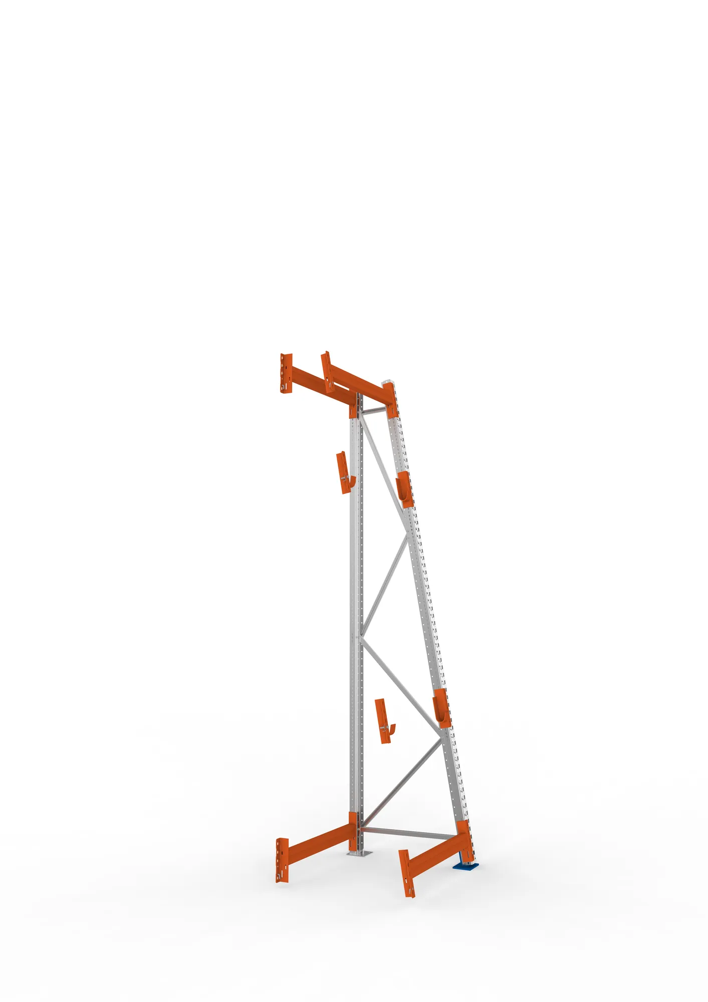 META MULTIPAL | Kabeltrommelregal | Anbauregal | 3300 x 900 x 900 mm | Feldlast 1500 kg | 2 Ebenen | Typ 3/A-Ständer | verzinkt