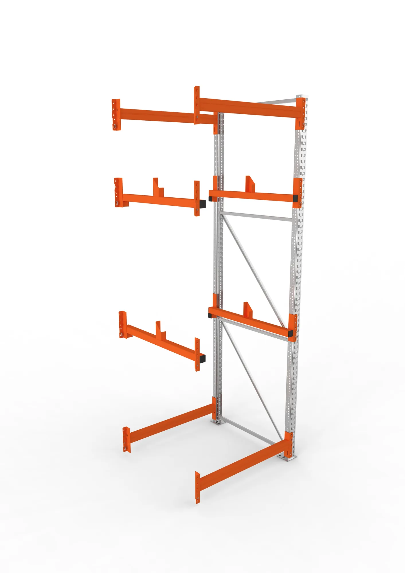 META MULTIPAL | Kabeltrommelregal | Anbauregal | 3300 x 1100 x 1100 mm | Feldlast 4000 kg | 2 Ebenen | Typ 1 | verzinkt