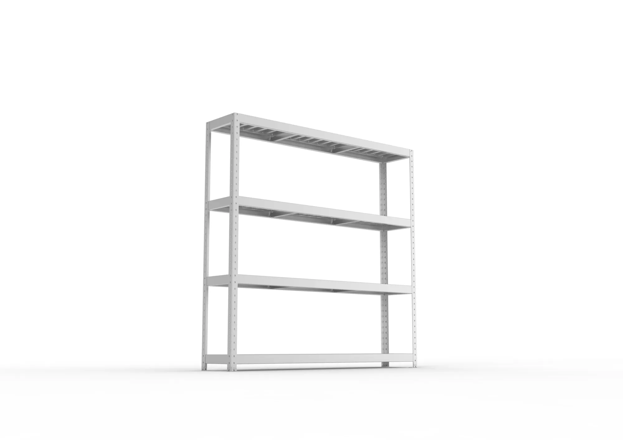 META SPEED-RACK Weitspannregal | Komplettregal | 1970 x 2000 x 400 mm | Fachlast 500 kg | Stahlpaneelböden | 4 Ebenen