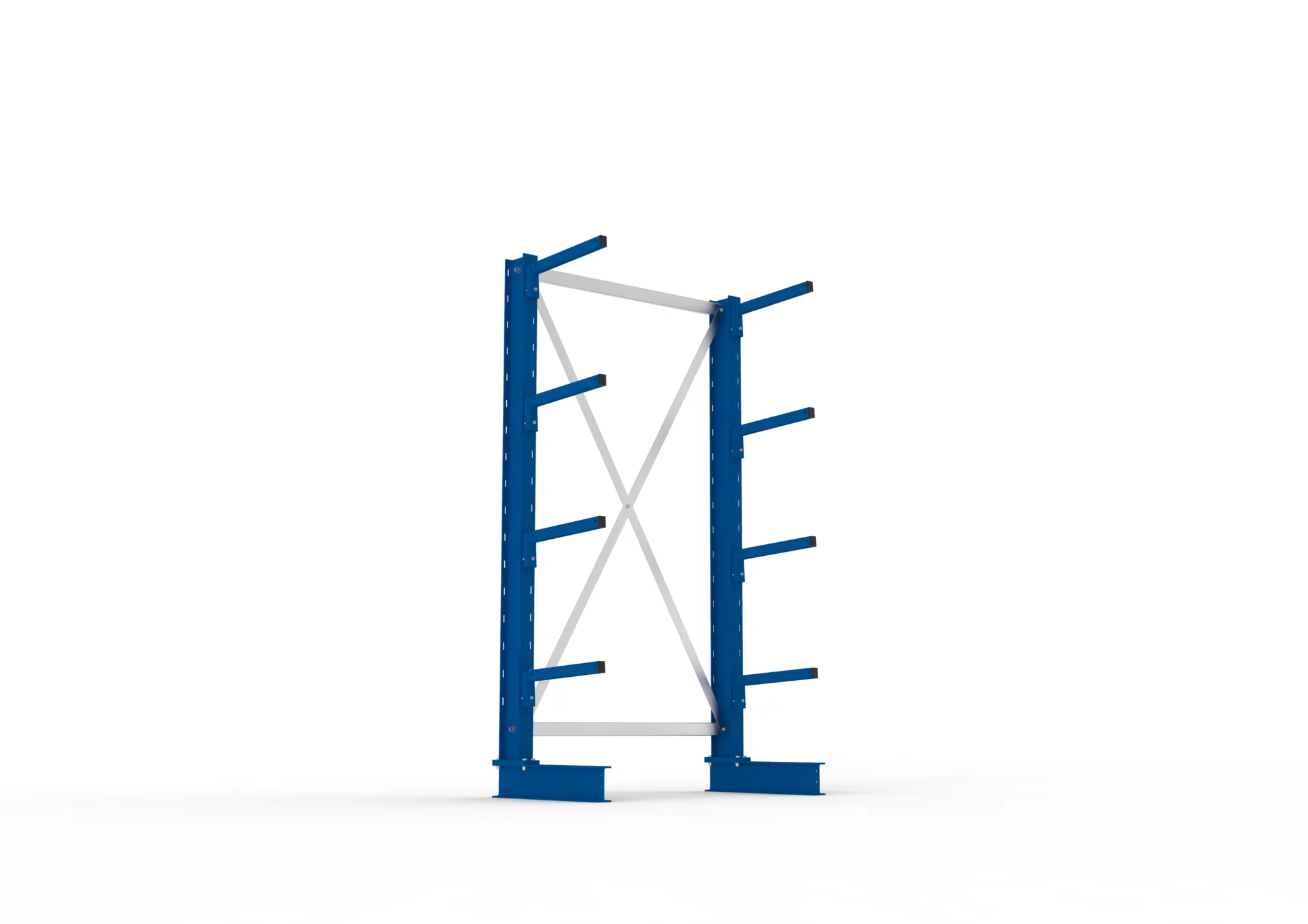 META MULTISTRONG L | Kragarmregal | Grundregal | 2000 x 1000 x 400 mm | Armlast 220 kg | einseitig | 4+1 Ebenen
