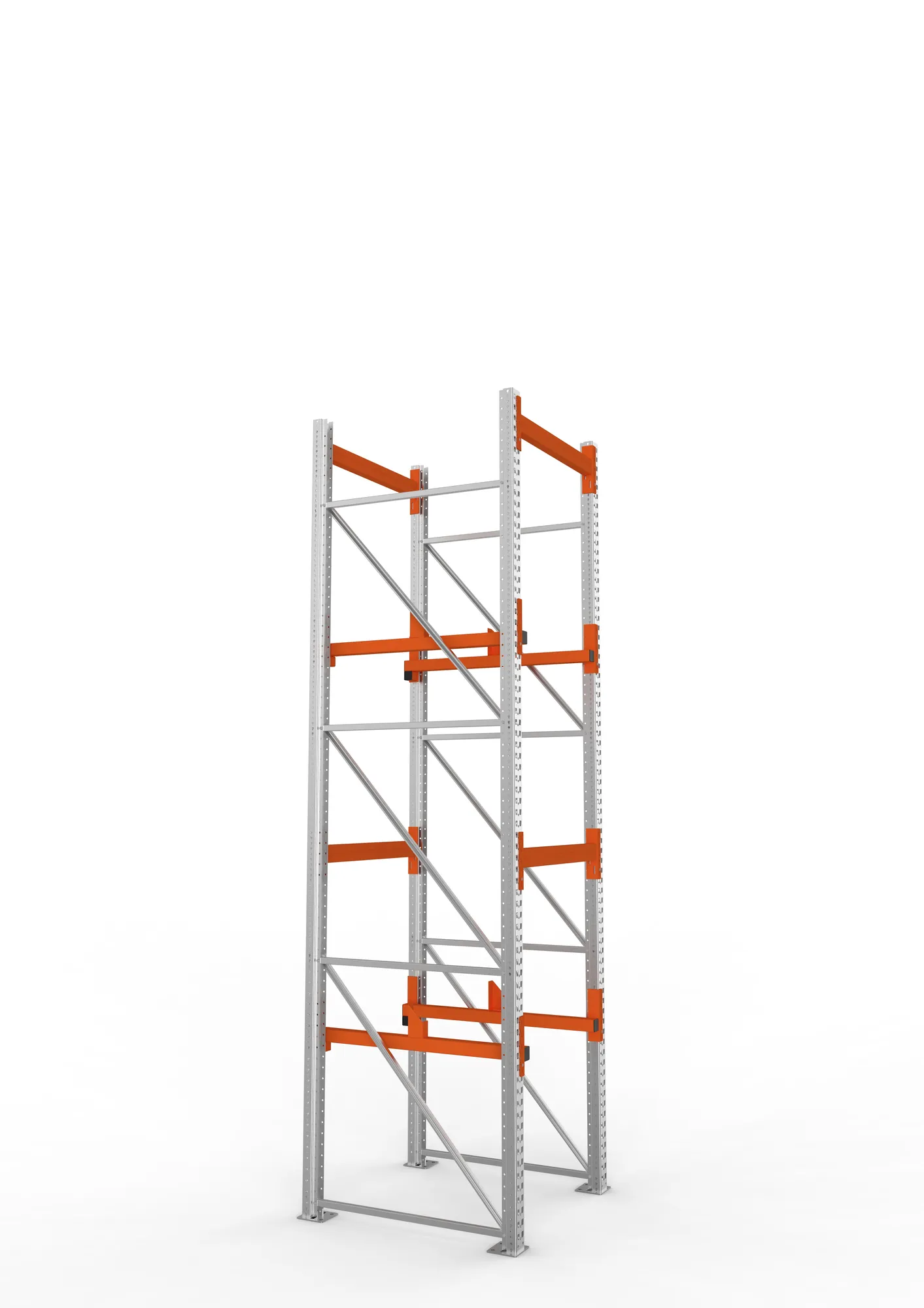 META MULTIPAL | Kabeltrommelregal | Grundregal | 3800 x 900 x 1100 mm | Feldlast 4000 kg | 2 Ebenen | Typ 1 | verzinkt