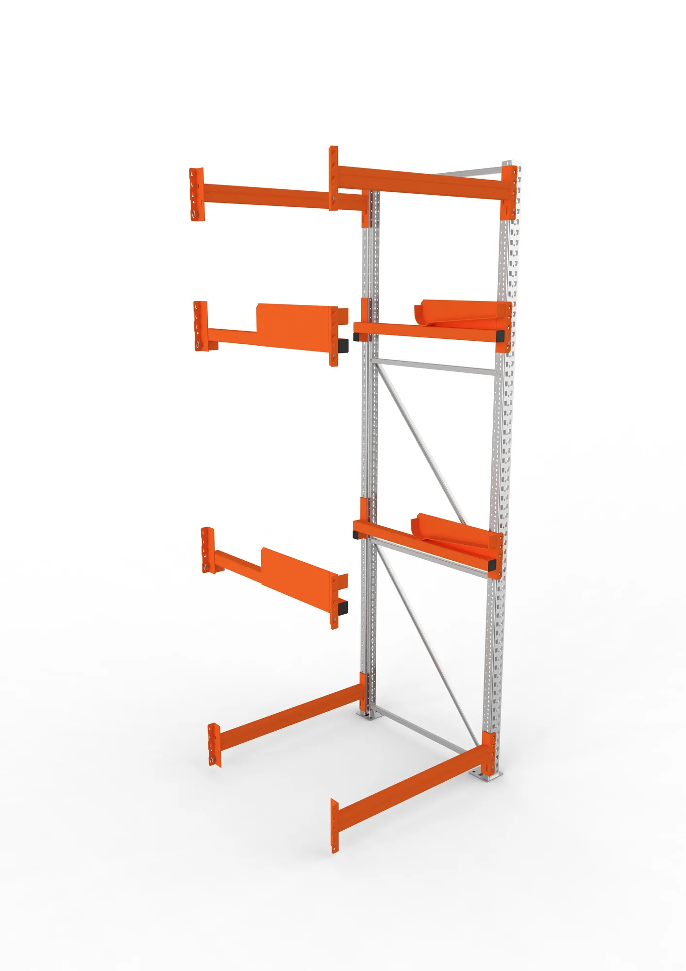META MULTIPAL | Kabeltrommelregal | Anbauregal | 3300 x 1100 x 1100 mm | Feldlast 4000 kg | 2 Ebenen | Typ 2 | verzinkt
