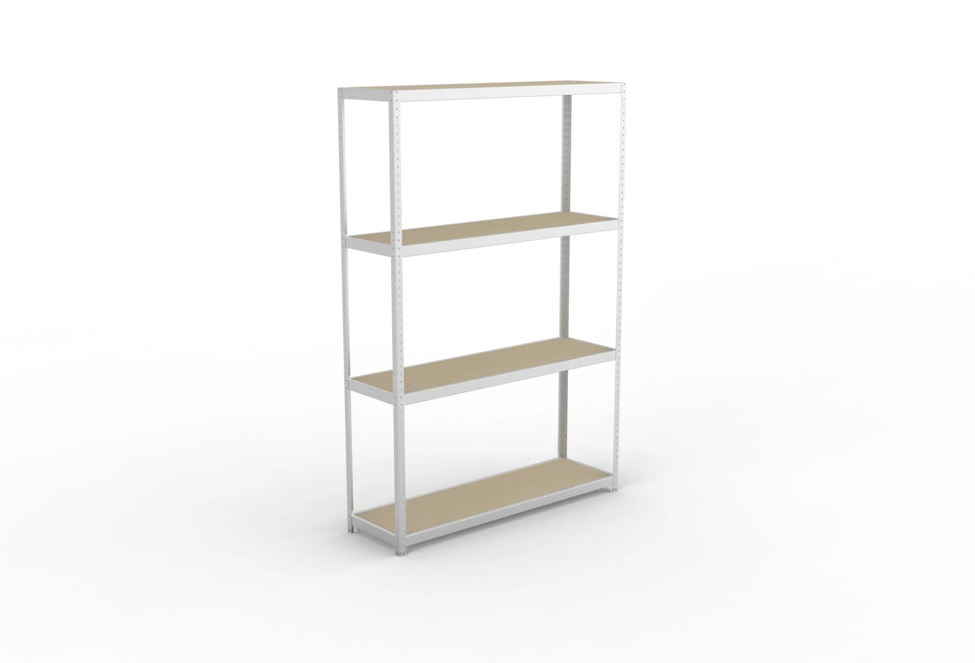 META SPEED-RACK Weitspannregal | Komplettregal | 2970 x 2000 x 600 mm | Fachlast 500 kg | Spanplattenböden | 4 Ebenen
